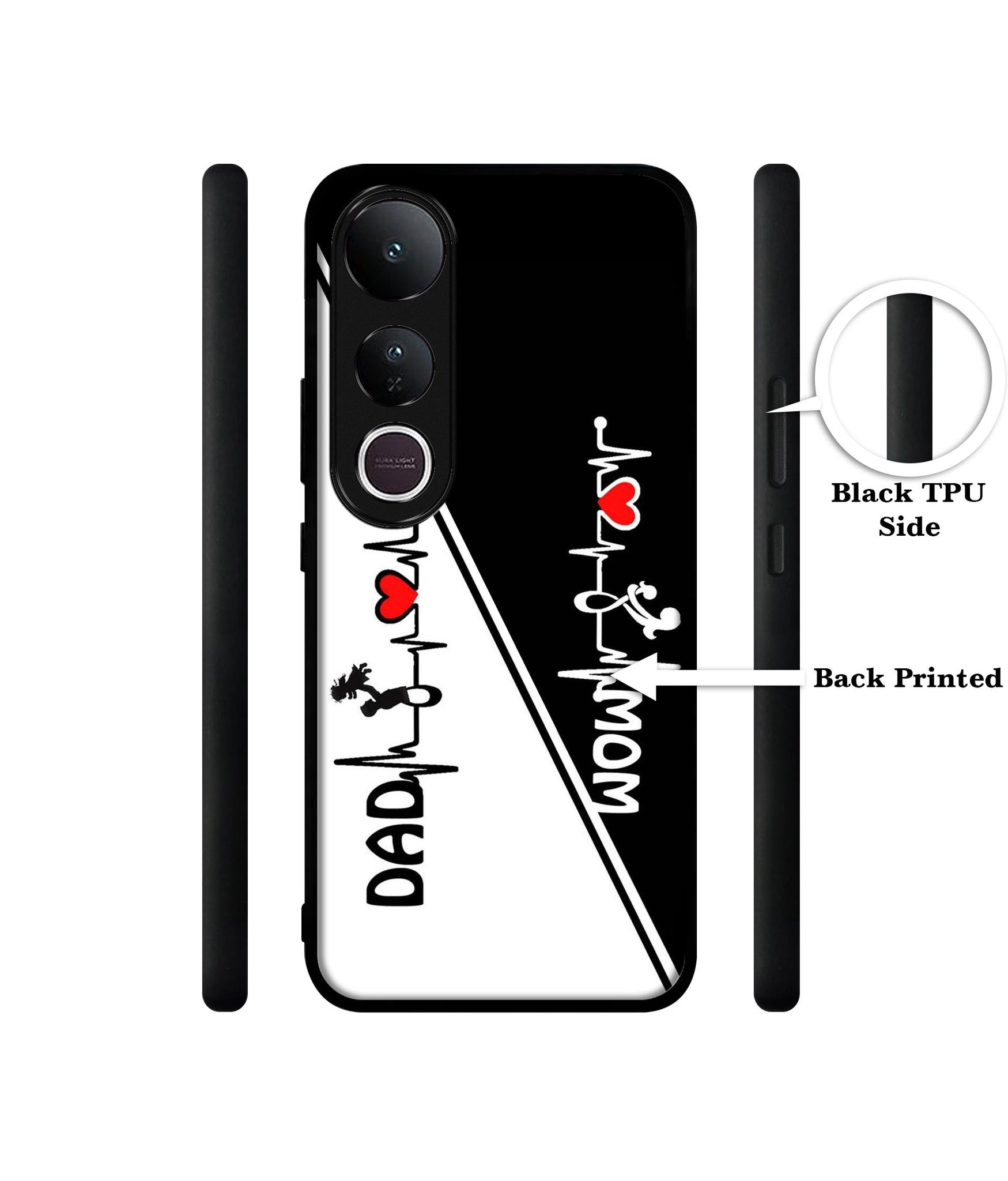Mom and Dad Lover Designer 2D Printed Back Case Cover for Vivo V50 Lite 5G / V50 Lite 4G