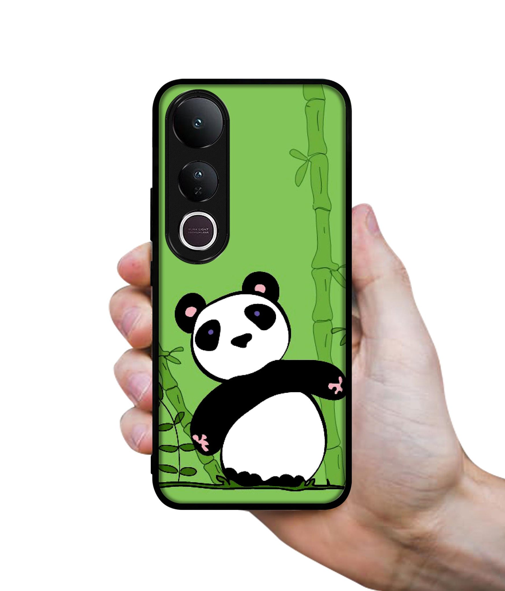 Panda with Bamboo Designer 2D Printed Back Case Cover for Vivo V50 Lite 5G / V50 Lite 4G