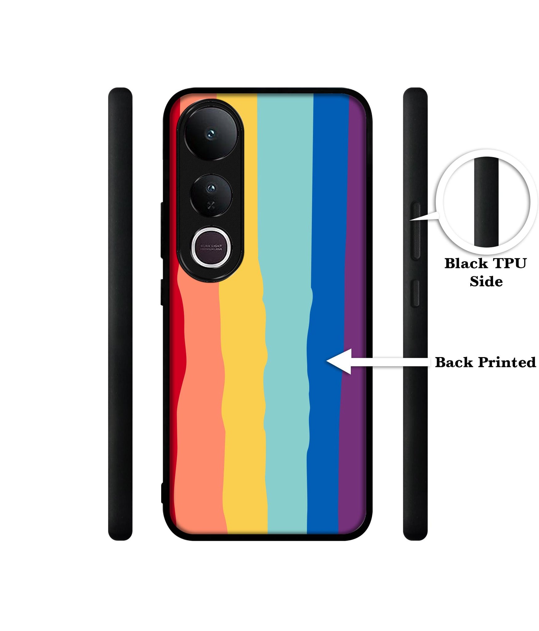 Rainbow Designer 2D Printed Back Case Cover for Vivo V50 Lite 5G / V50 Lite 4G