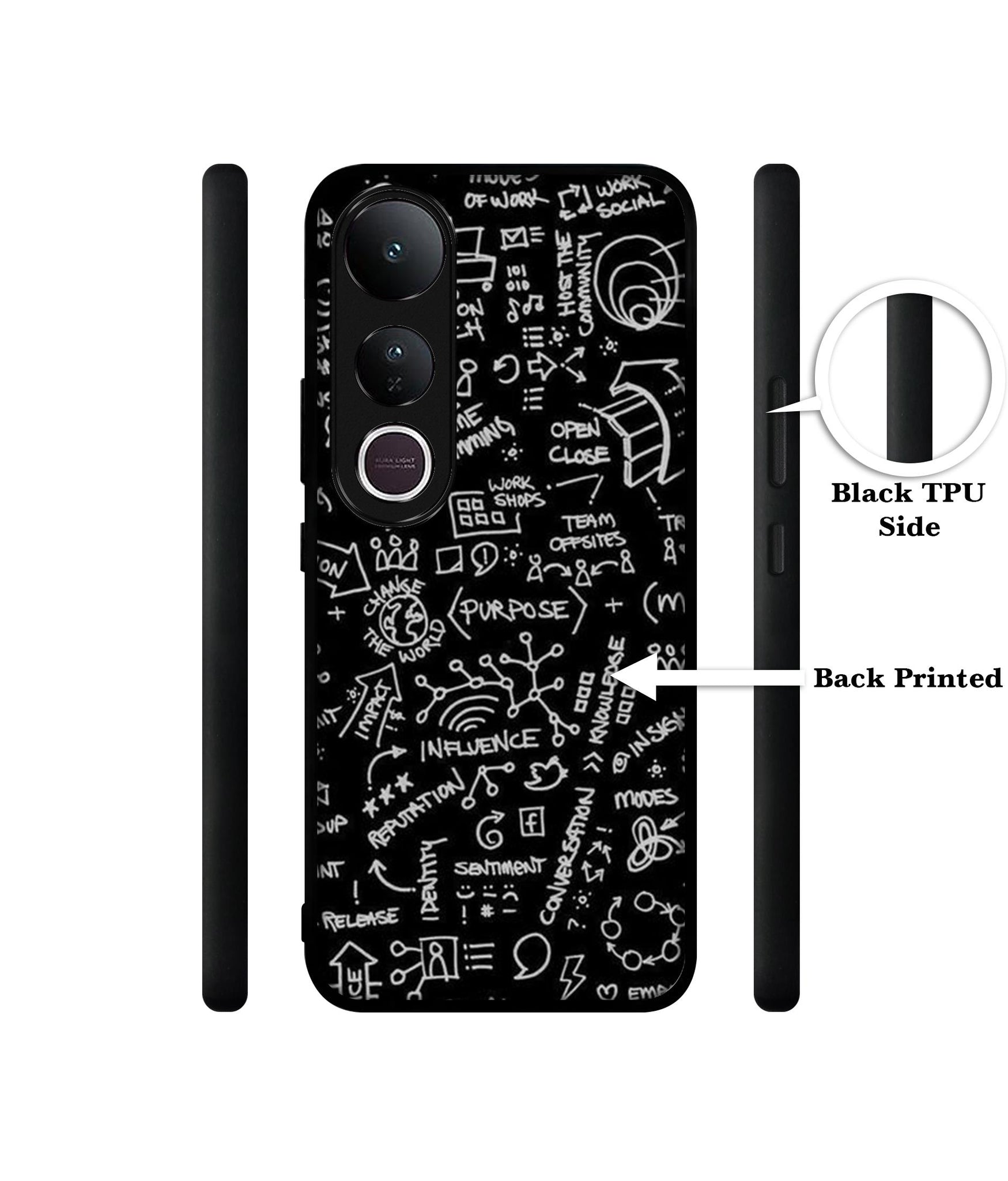Formulas Designer 2D Printed Back Case Cover for Vivo V50 Lite 5G / V50 Lite 4G