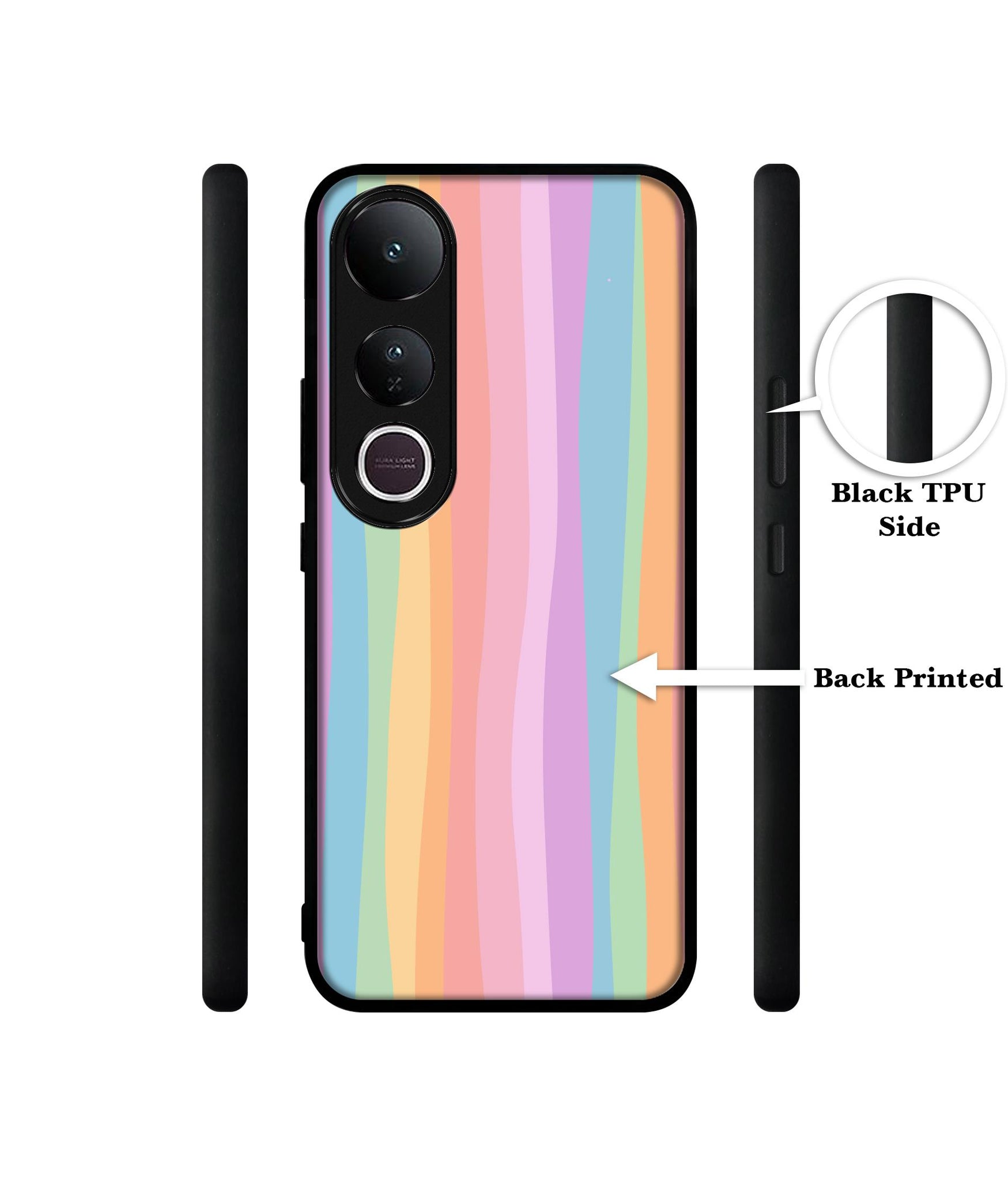 Cool Rainbow Designer 2D Printed Back Case Cover for Vivo V50 Lite 5G / V50 Lite 4G