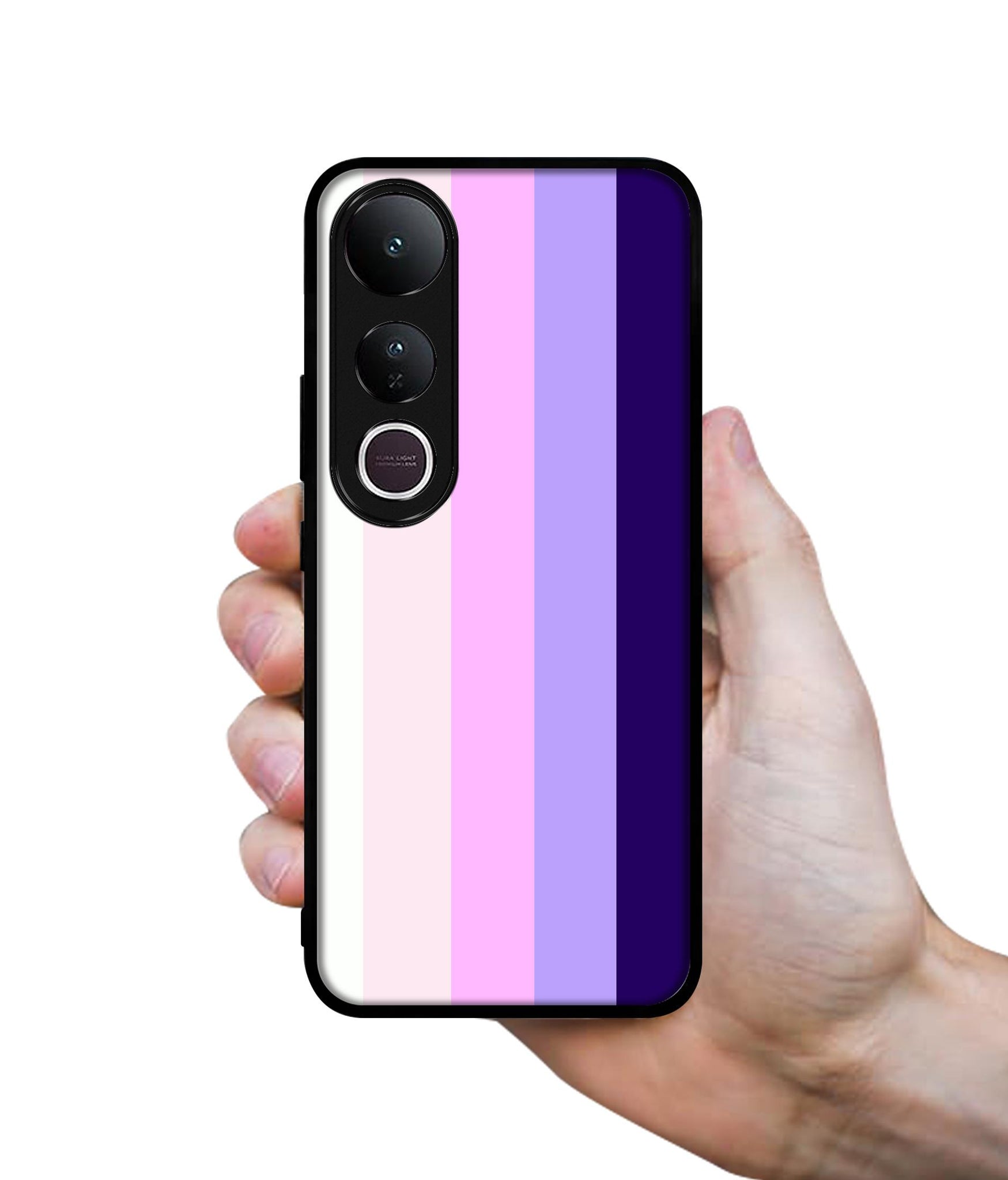 Pink and Purple Lines Designer 2D Printed Back Case Cover for Vivo V50 Lite 5G / V50 Lite 4G