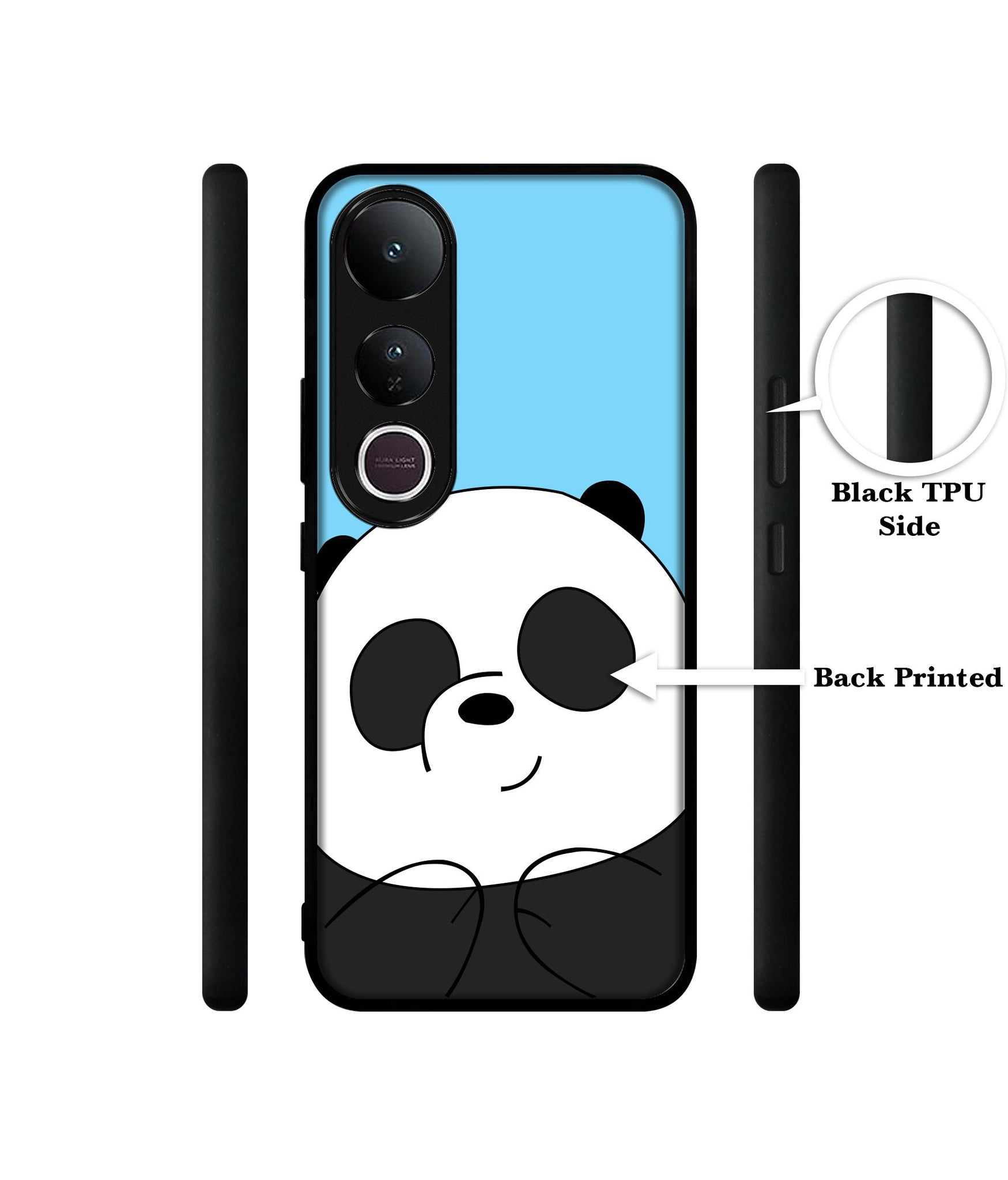 Cute Panda Designer 2D Printed Back Case Cover for Vivo V50 Lite 5G / V50 Lite 4G