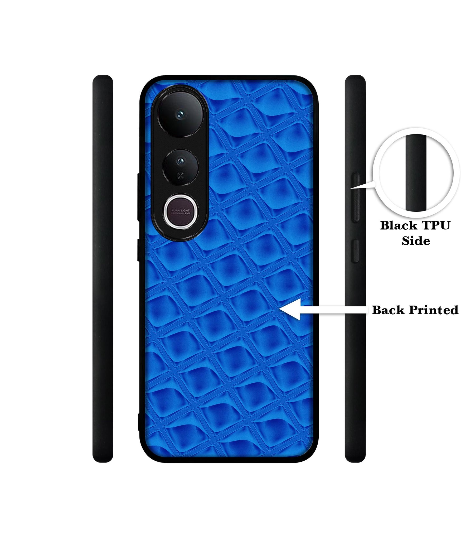Blue Diamond Designer 2D Printed Back Case Cover for Vivo V50 Lite 5G / V50 Lite 4G