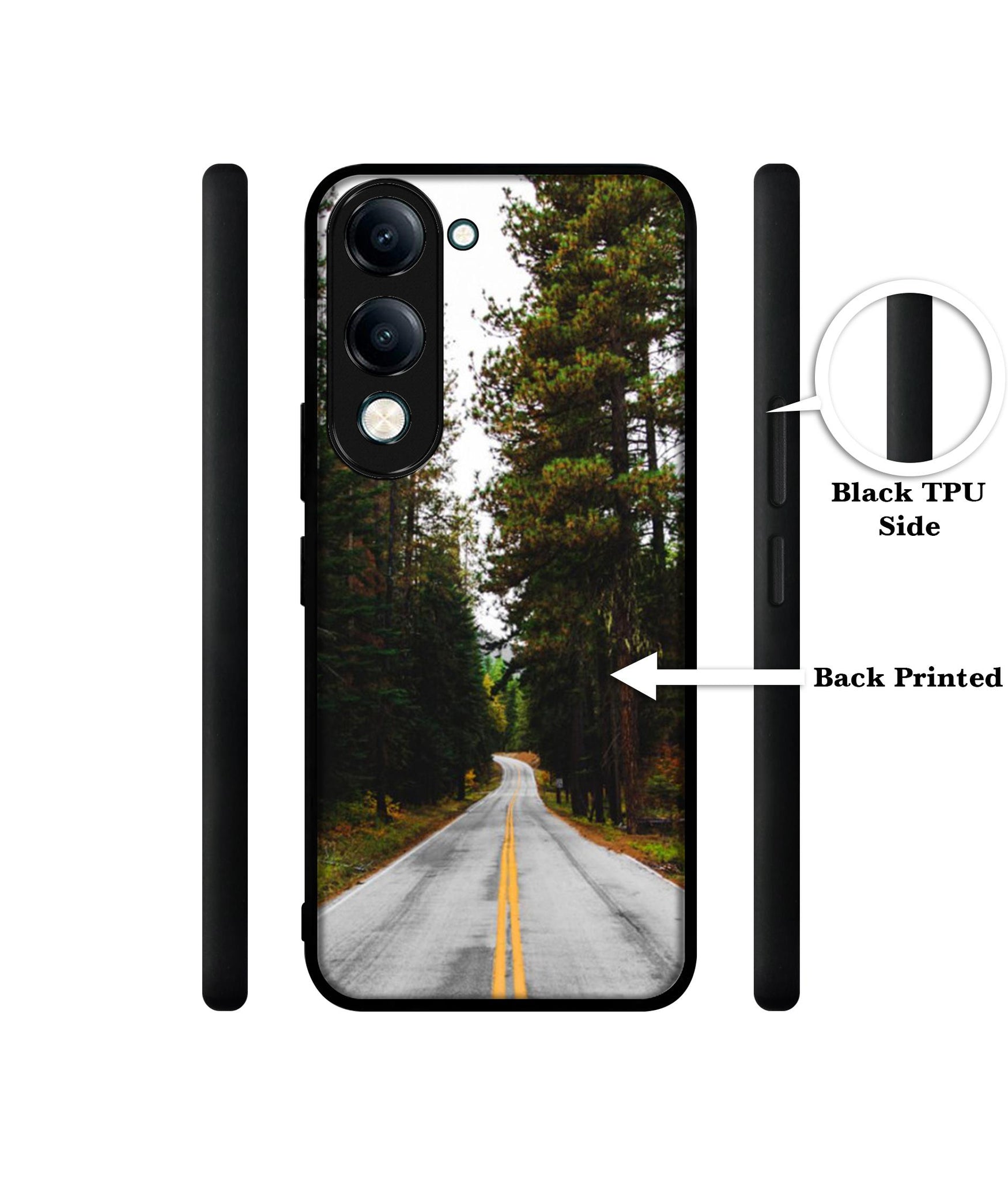 Road Photo Designer 2D Printed Back Case Cover for Vivo Y04 4G / Y19e 4G / Y29s 5G