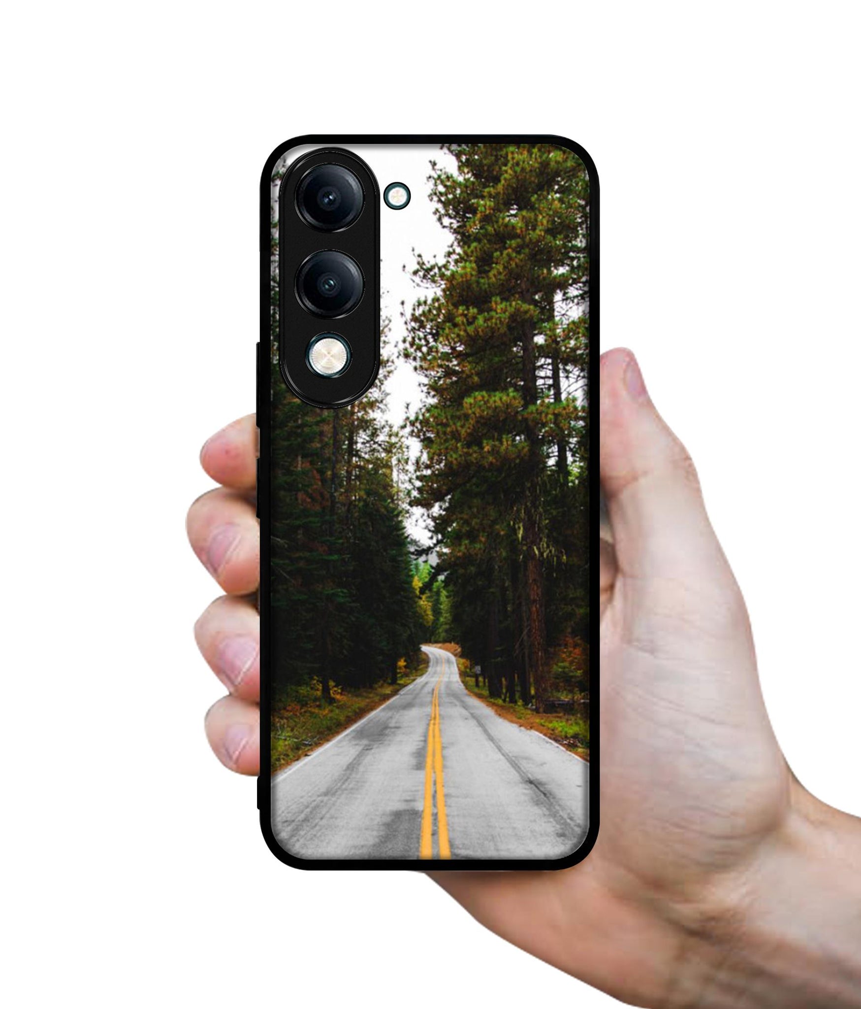 Road Photo Designer 2D Printed Back Case Cover for Vivo Y04 4G / Y19e 4G / Y29s 5G