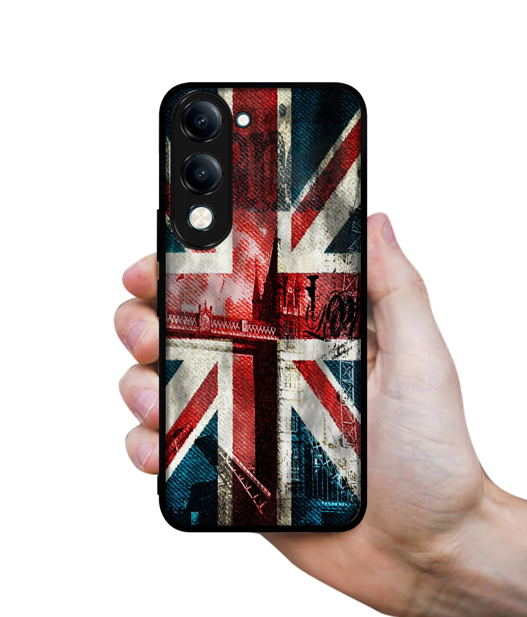 London Flag wallpaper Designer 2D Printed Back Case Cover for Vivo Y04 4G / Y19e 4G / Y29s 5G