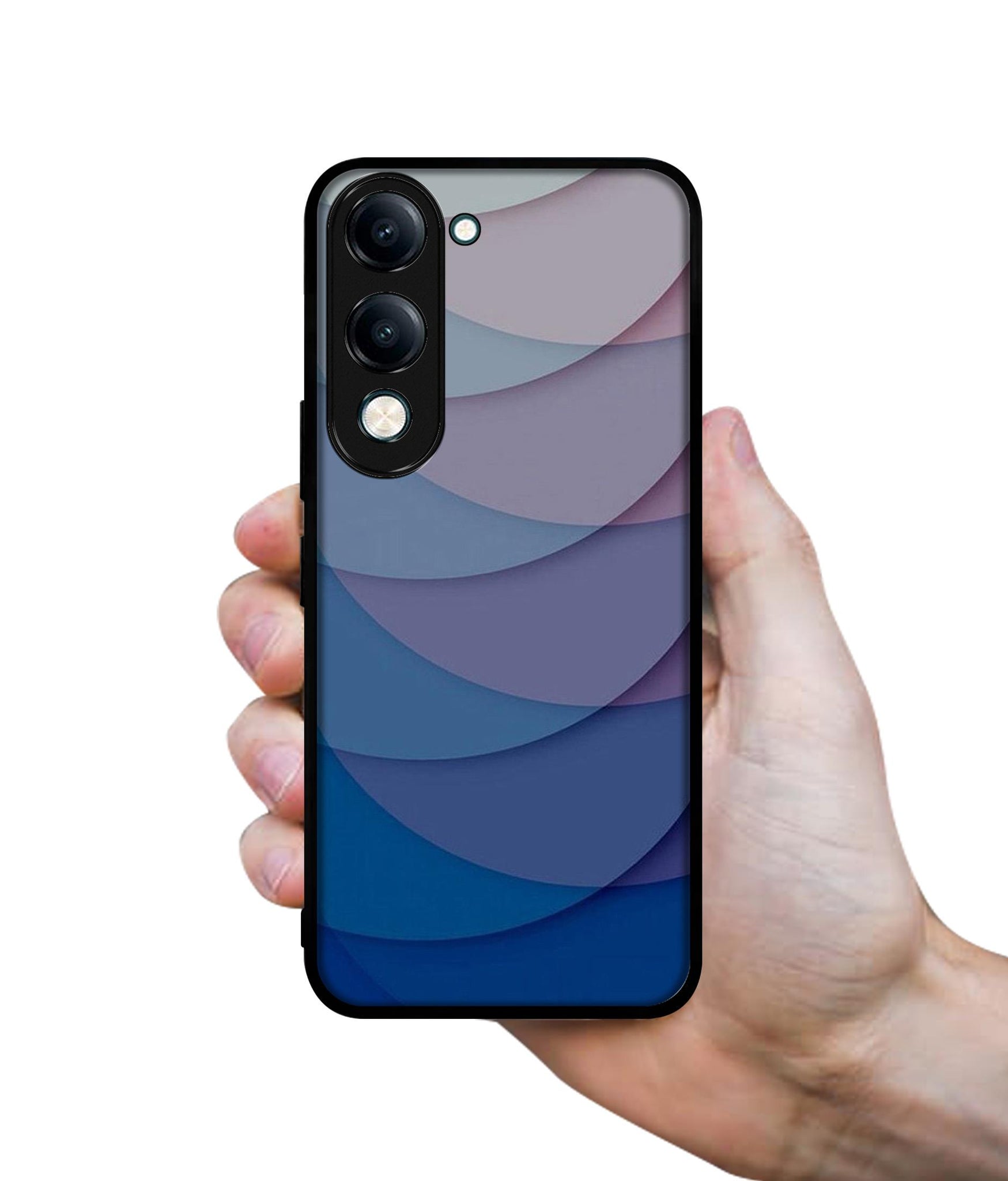 Waves Pattern Print Designer 2D Printed Back Case Cover for Vivo Y04 4G / Y19e 4G / Y29s 5G