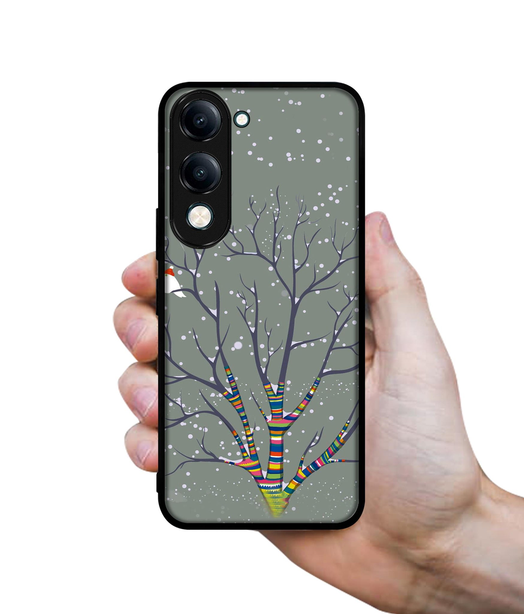 Winter Pattern Print Designer 2D Printed Back Case Cover for Vivo Y04 4G / Y19e 4G / Y29s 5G