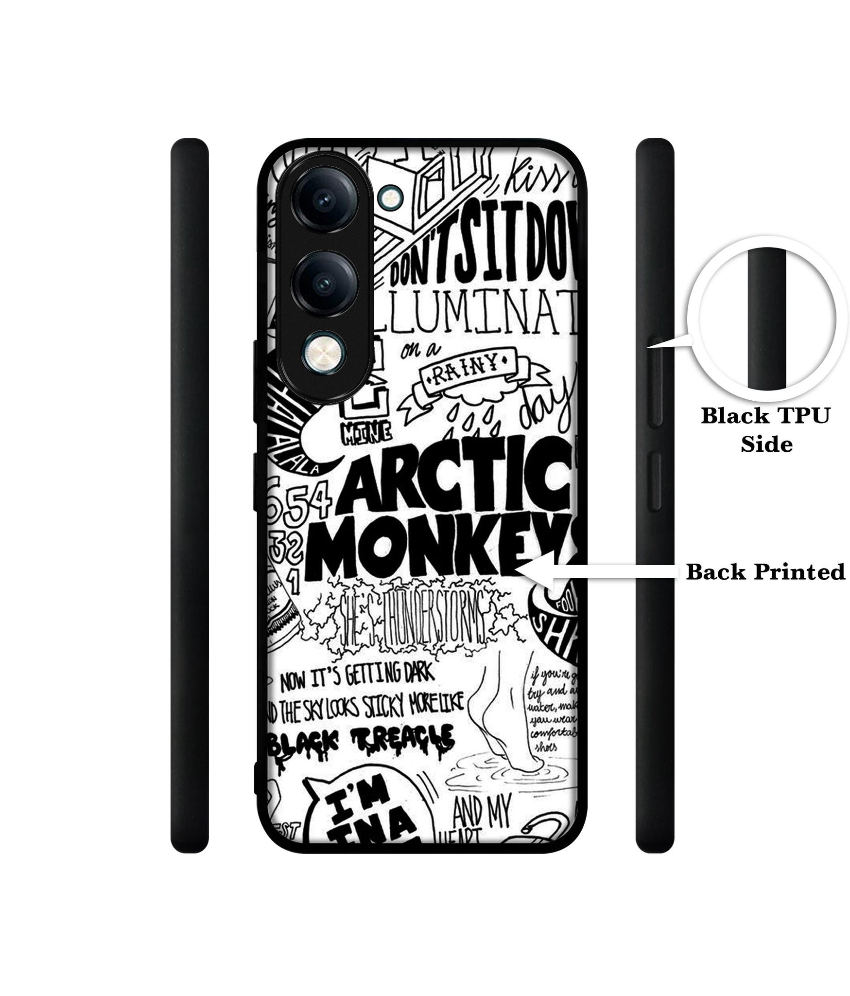Arctic Monkeys Pattern Designer 2D Printed Back Case Cover for Vivo Y04 4G / Y19e 4G / Y29s 5G