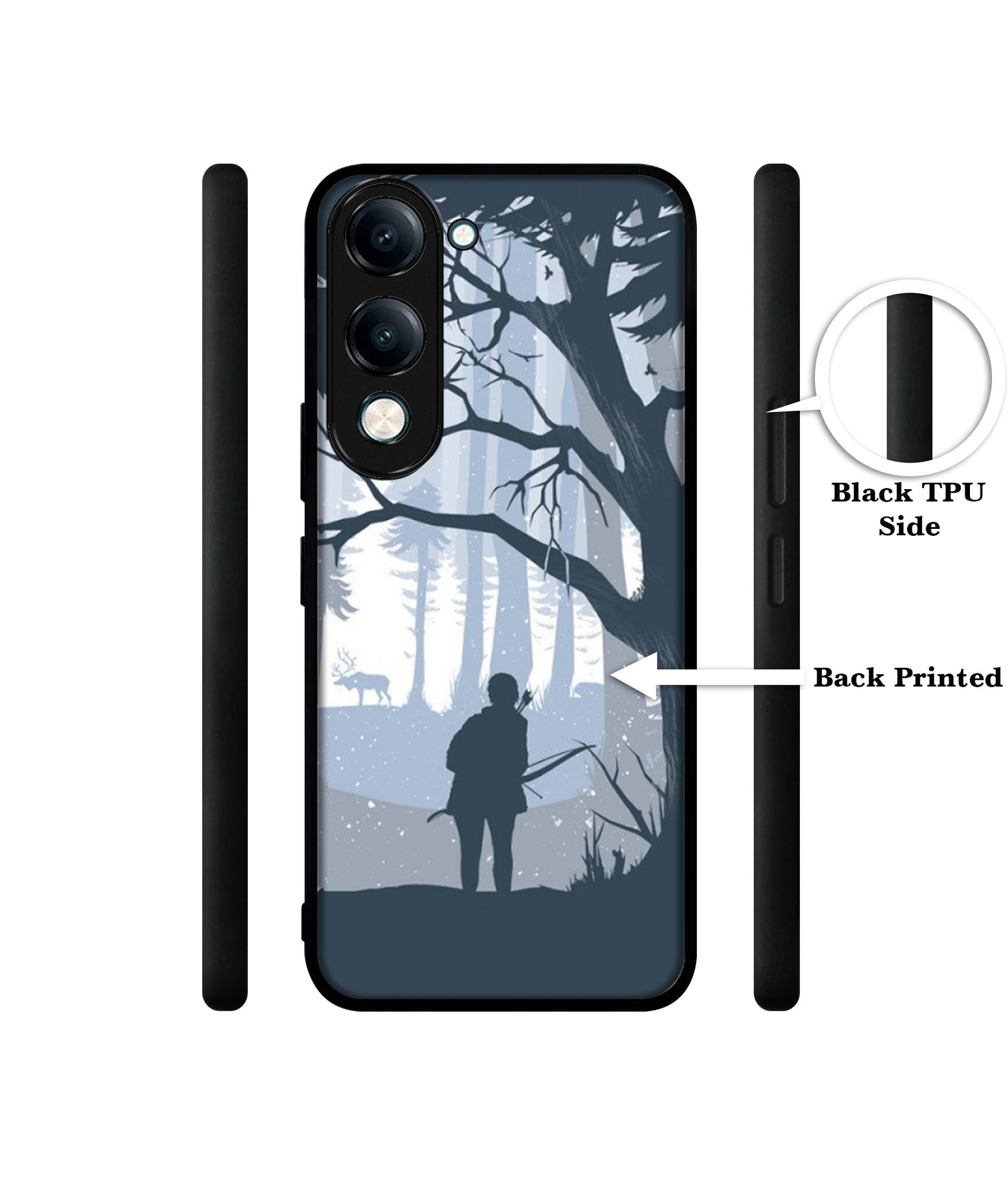 Hunter Designer 2D Printed Back Case Cover for Vivo Y04 4G / Y19e 4G / Y29s 5G