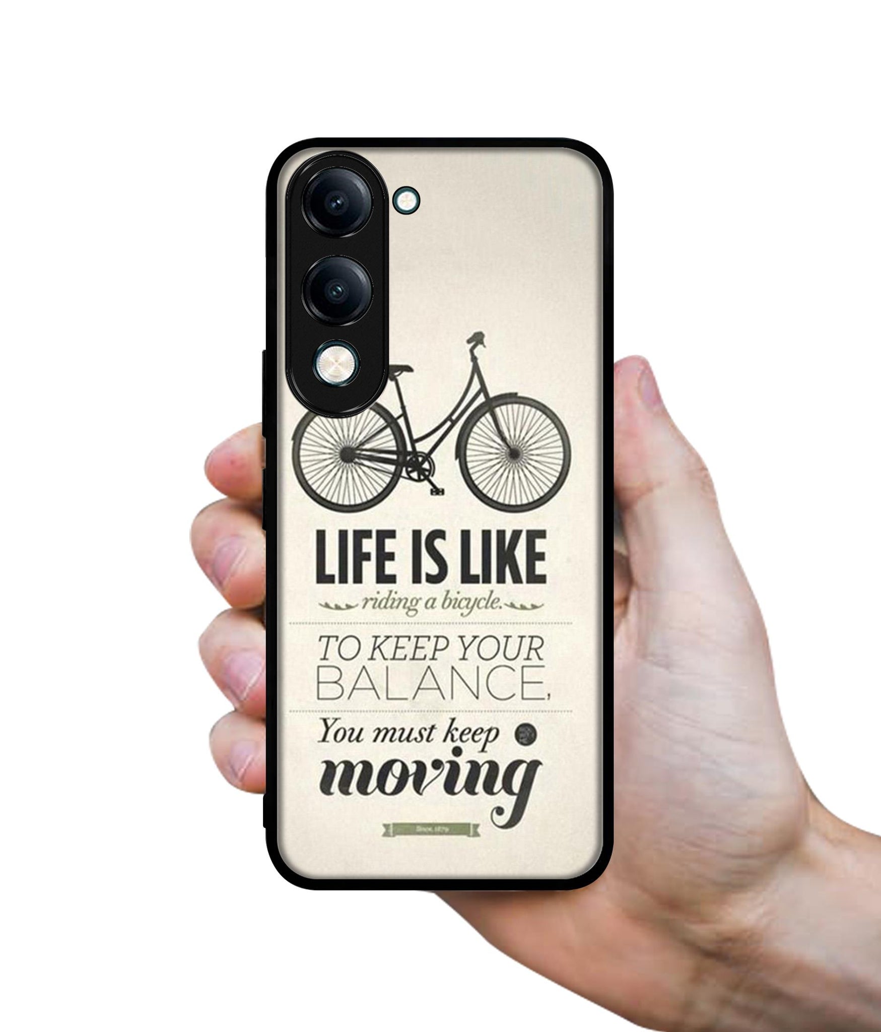 Life is Like Moving Designer 2D Printed Back Case Cover for Vivo Y04 4G / Y19e 4G / Y29s 5G