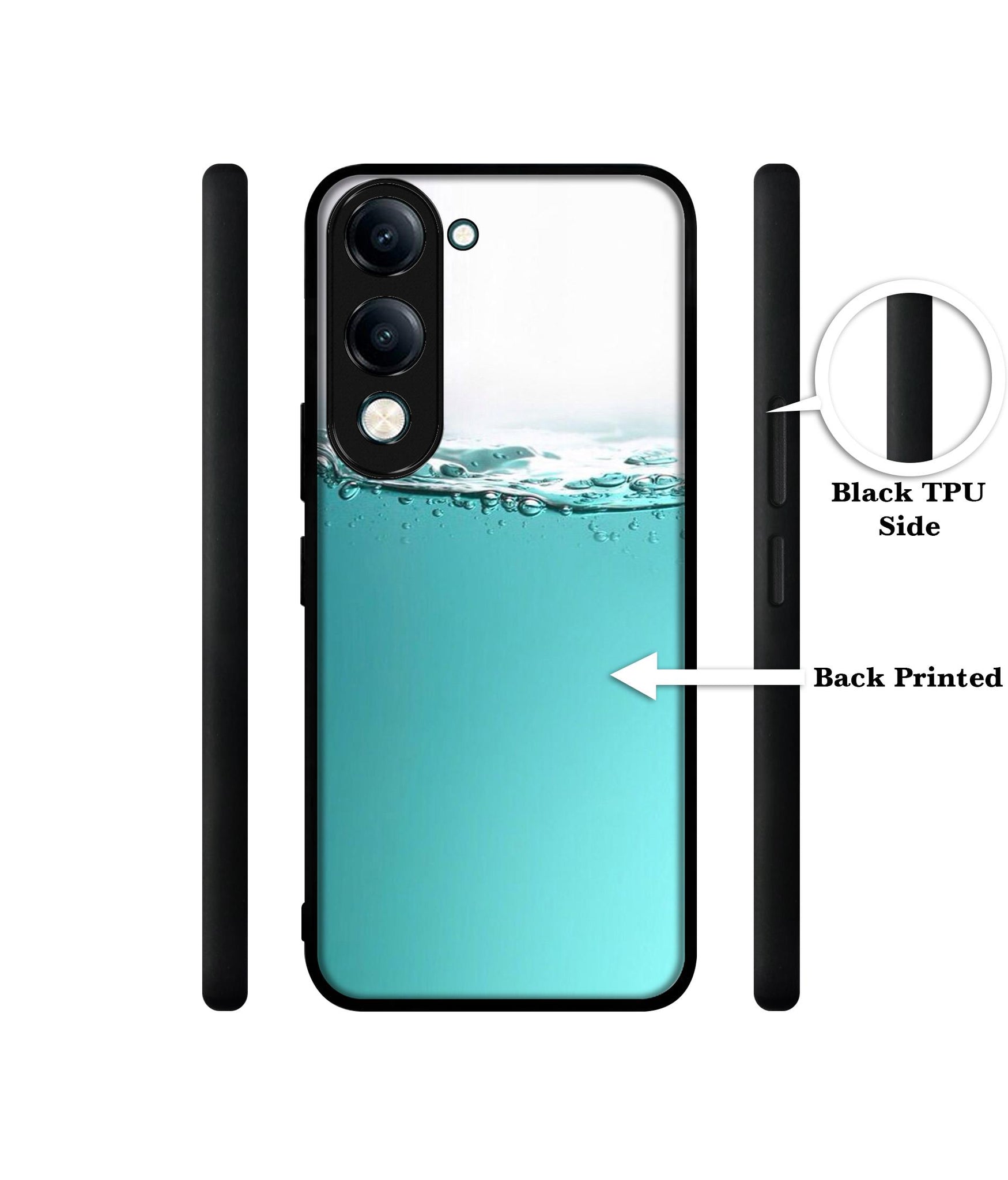 Half Fill Designer 2D Printed Back Case Cover for Vivo Y04 4G / Y19e 4G / Y29s 5G