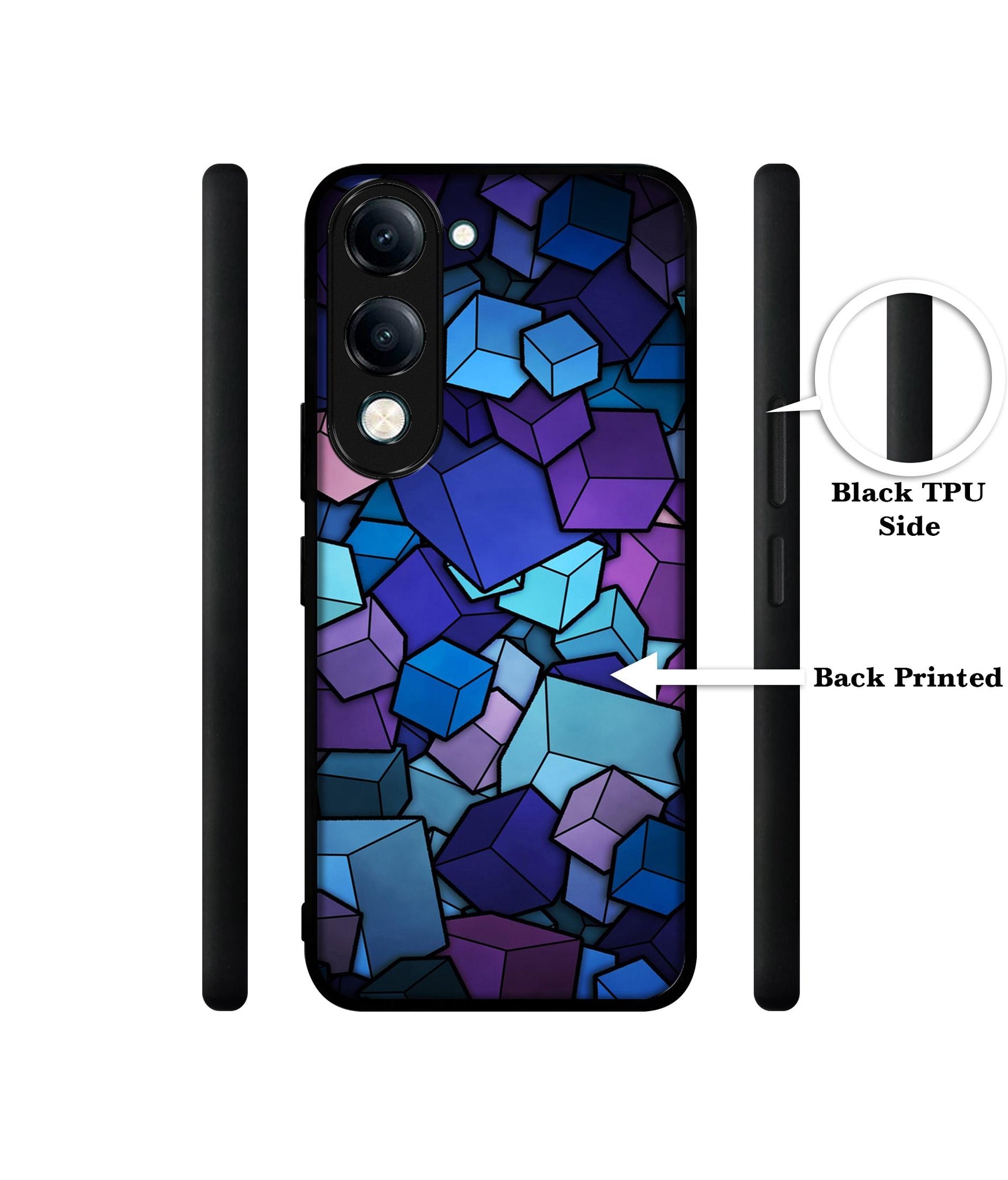 Color Box Designer 2D Printed Back Case Cover for Vivo Y04 4G / Y19e 4G / Y29s 5G