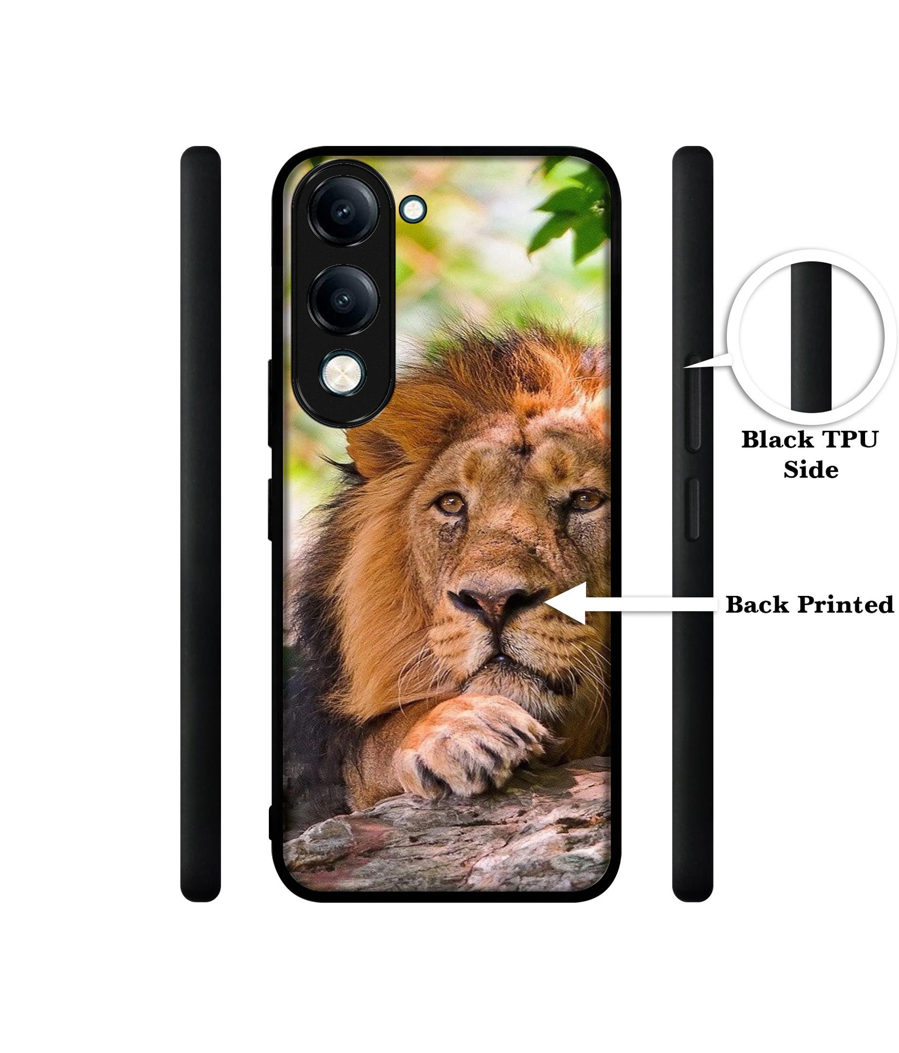 Tiger Pattern Print Designer 2D Printed Back Case Cover for Vivo Y04 4G / Y19e 4G / Y29s 5G