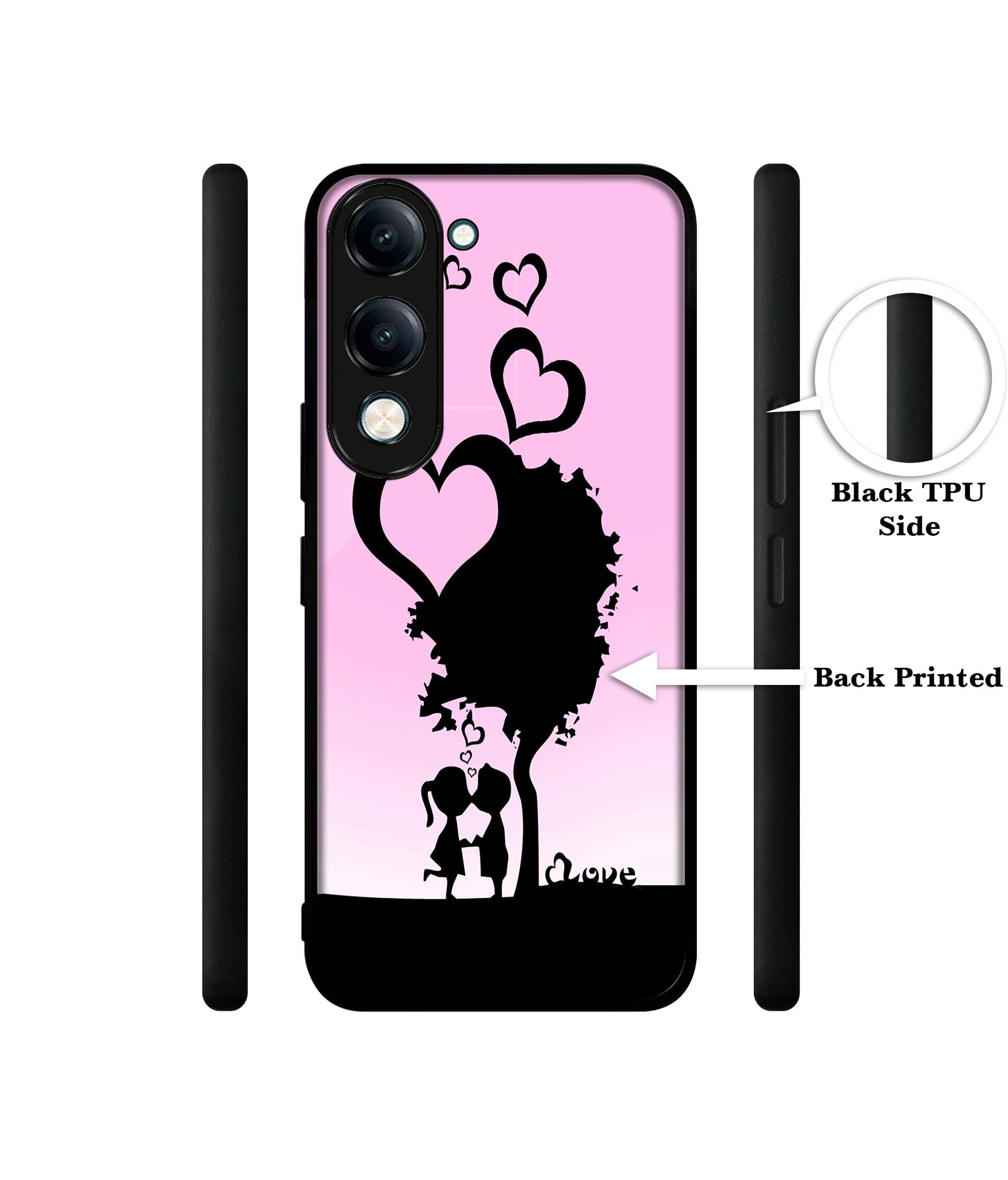 Sweet Love Designer 2D Printed Back Case Cover for Vivo Y04 4G / Y19e 4G / Y29s 5G