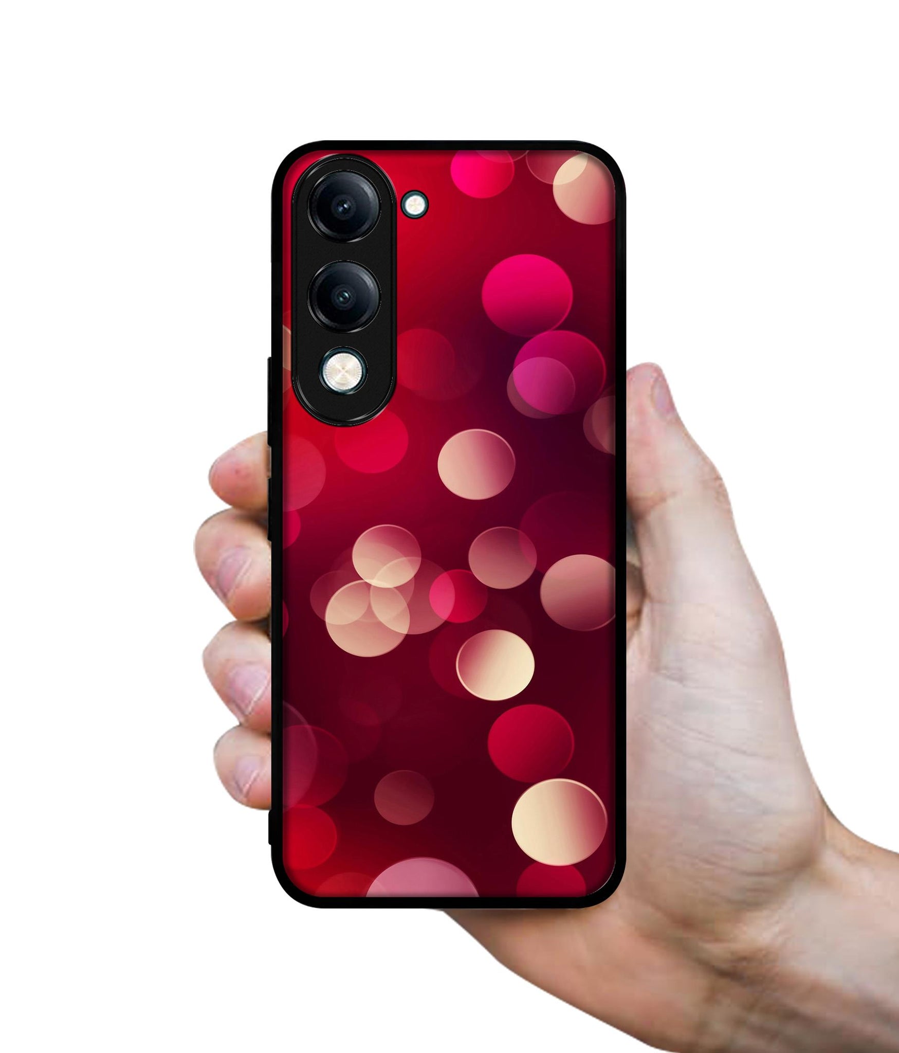 3D Circles Designer 2D Printed Back Case Cover for Vivo Y04 4G / Y19e 4G / Y29s 5G