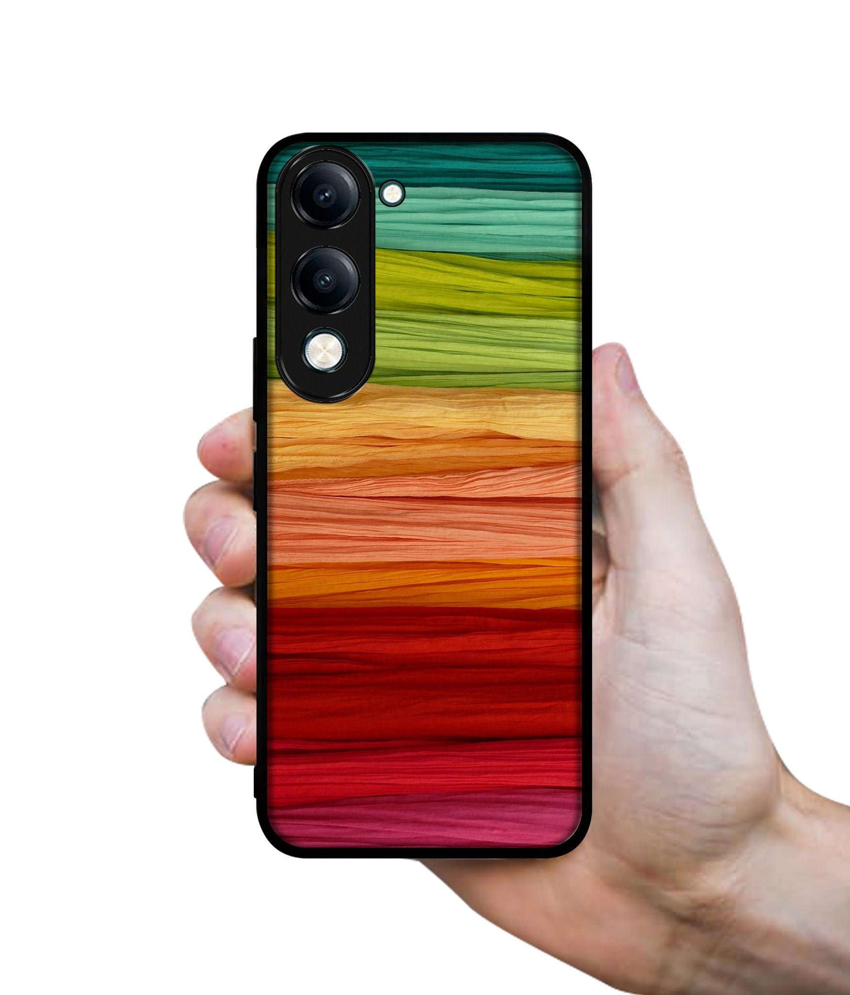 Colorful Thread Designer 2D Printed Back Case Cover for Vivo Y04 4G / Y19e 4G / Y29s 5G