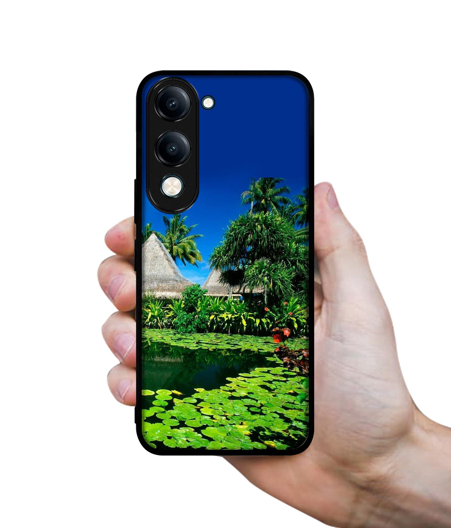 Tropics Water Designer 2D Printed Back Case Cover for Vivo Y04 4G / Y19e 4G / Y29s 5G