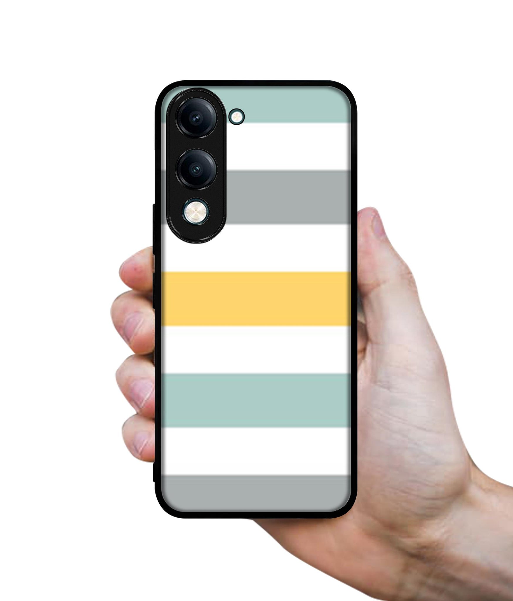 Line Texture Designer 2D Printed Back Case Cover for Vivo Y04 4G / Y19e 4G / Y29s 5G