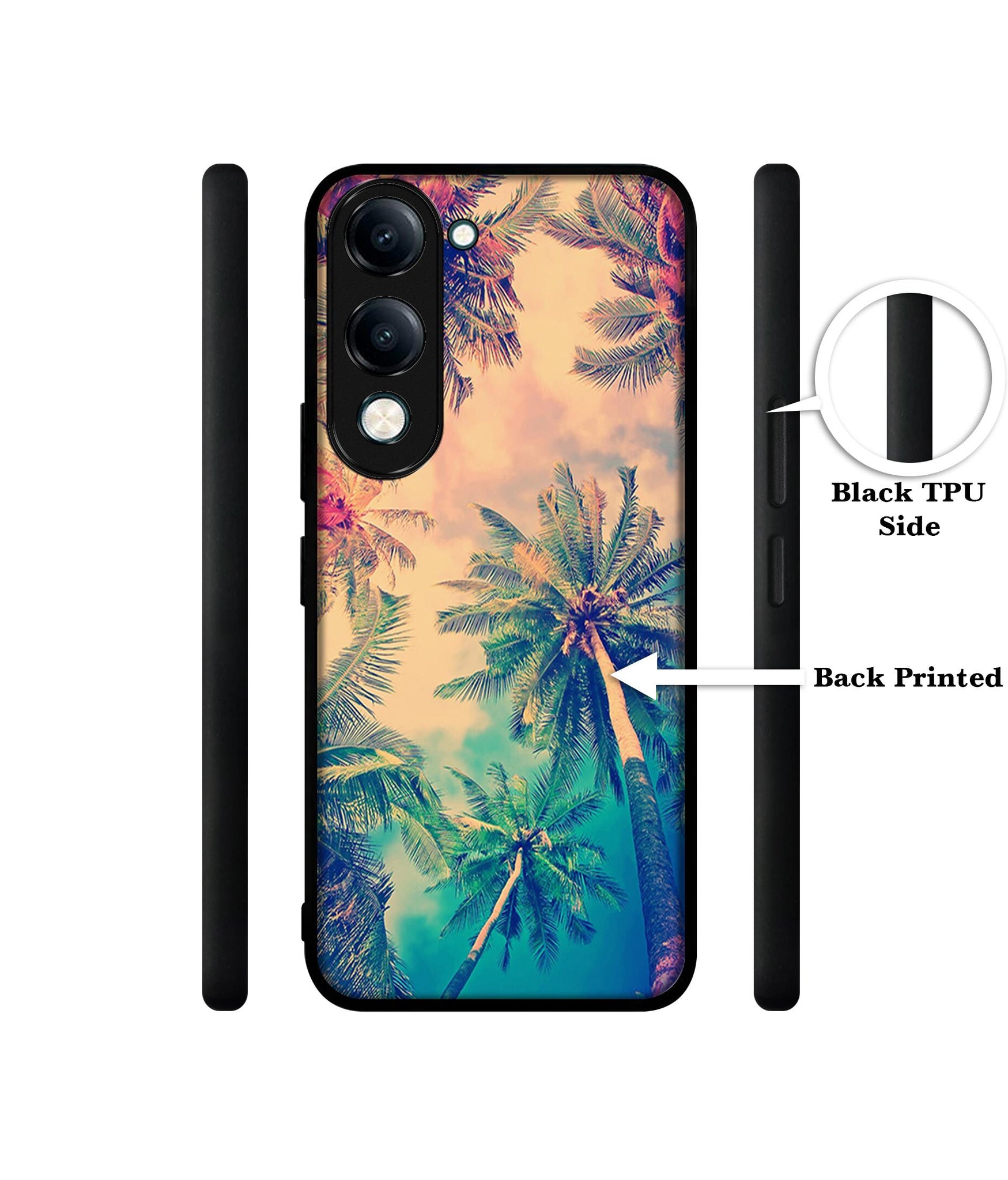 Trees Designer 2D Printed Back Case Cover for Vivo Y04 4G / Y19e 4G / Y29s 5G