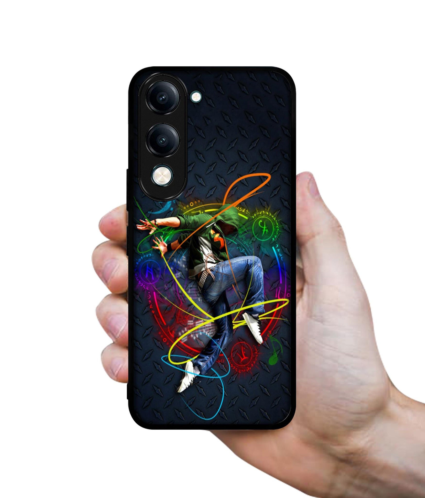 Boy With Music Designer 2D Printed Back Case Cover for Vivo Y04 4G / Y19e 4G / Y29s 5G