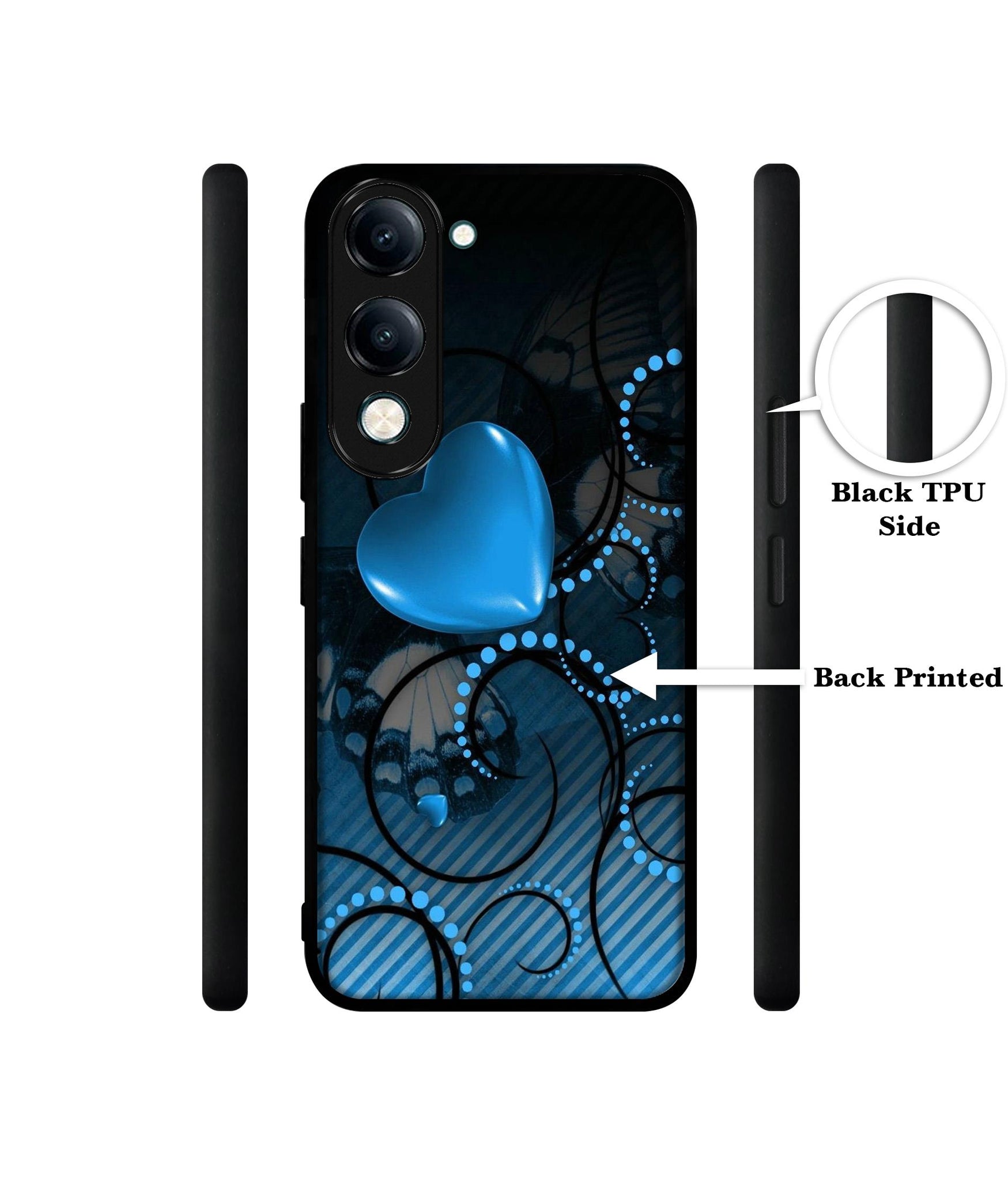 Hart Designer 2D Printed Back Case Cover for Vivo Y04 4G / Y19e 4G / Y29s 5G