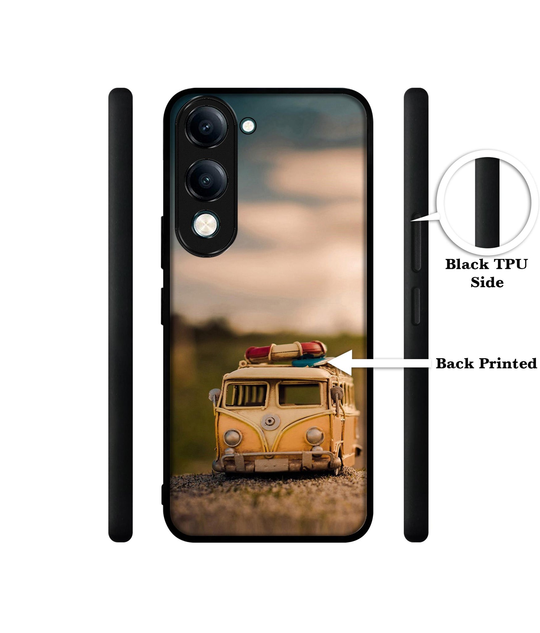 Toy Car Designer 2D Printed Back Case Cover for Vivo Y04 4G / Y19e 4G / Y29s 5G
