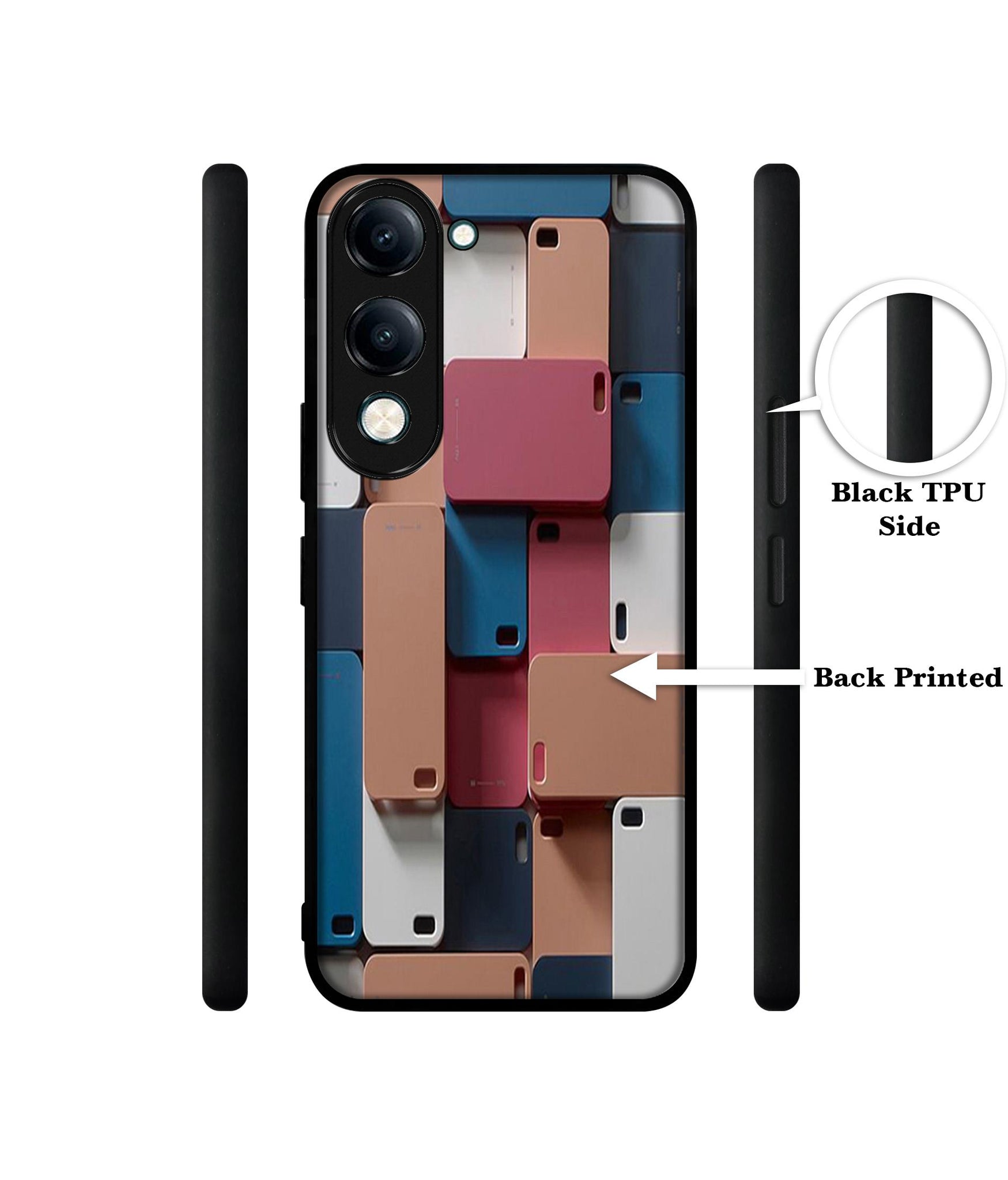 Mobile Cover Designer 2D Printed Back Case Cover for Vivo Y04 4G / Y19e 4G / Y29s 5G