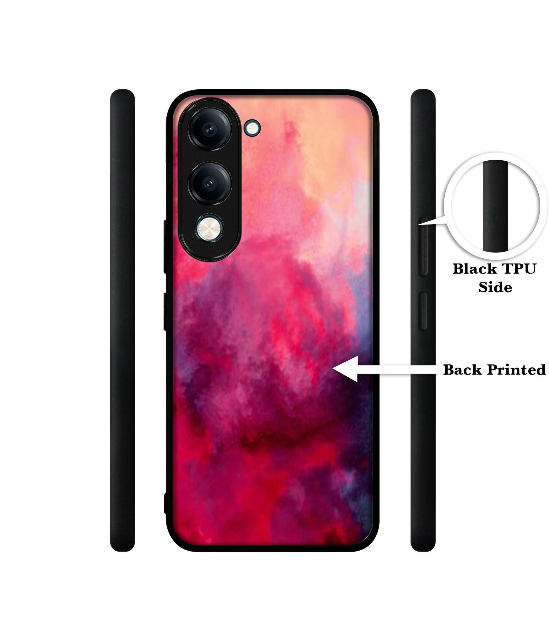 Holi Color Designer 2D Printed Back Case Cover for Vivo Y04 4G / Y19e 4G / Y29s 5G