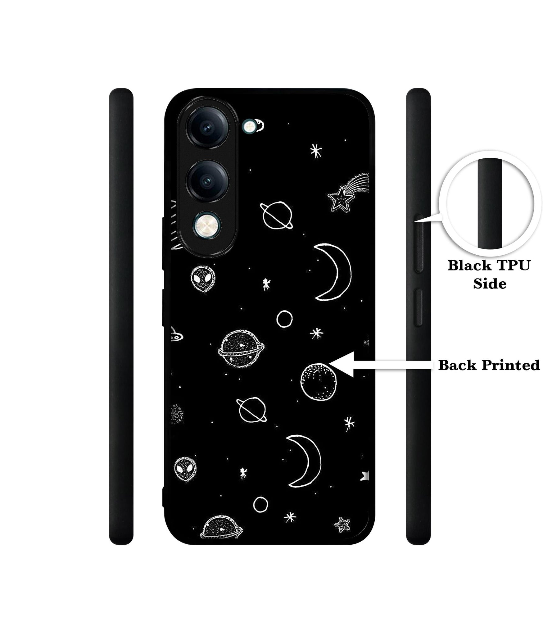 Space Stars Universe Designer 2D Printed Back Case Cover for Vivo Y04 4G / Y19e 4G / Y29s 5G