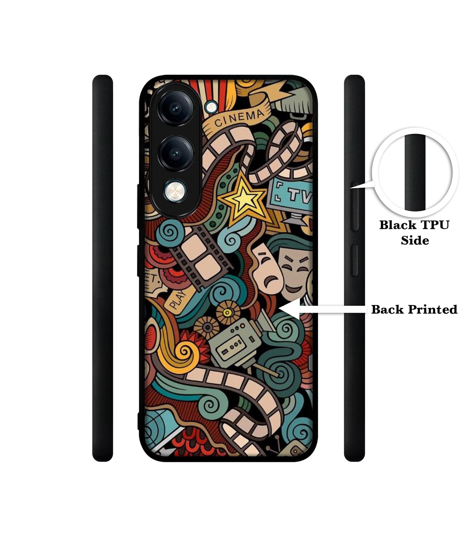 Movies Designer 2D Printed Back Case Cover for Vivo Y04 4G / Y19e 4G / Y29s 5G