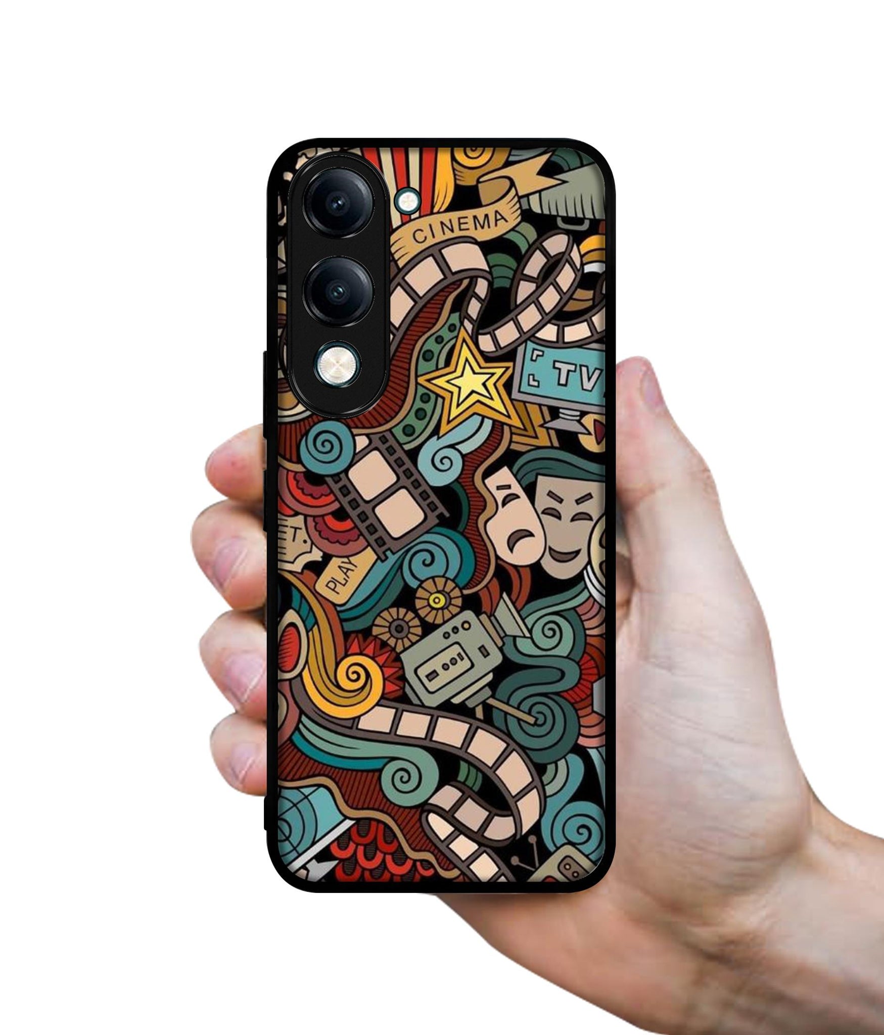 Movies Designer 2D Printed Back Case Cover for Vivo Y04 4G / Y19e 4G / Y29s 5G