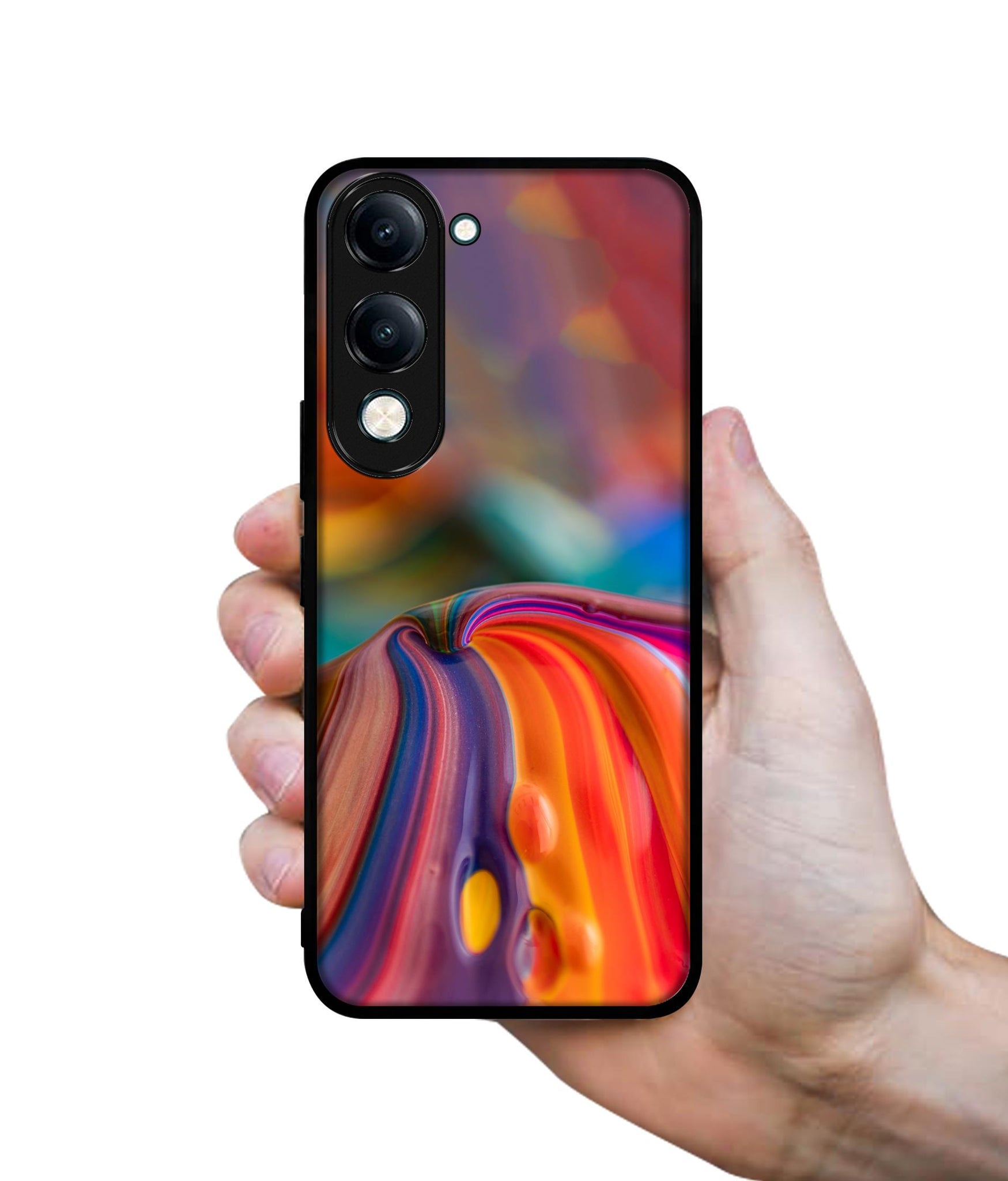 Rainbow Colors Designer 2D Printed Back Case Cover for Vivo Y04 4G / Y19e 4G / Y29s 5G