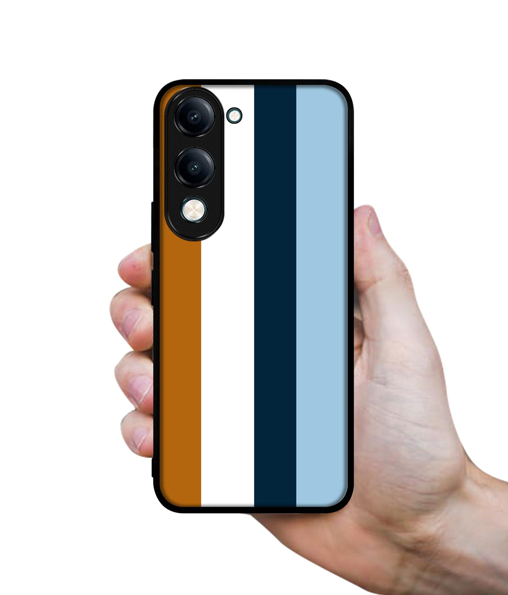 Color Stripes Designer 2D Printed Back Case Cover for Vivo Y04 4G / Y19e 4G / Y29s 5G