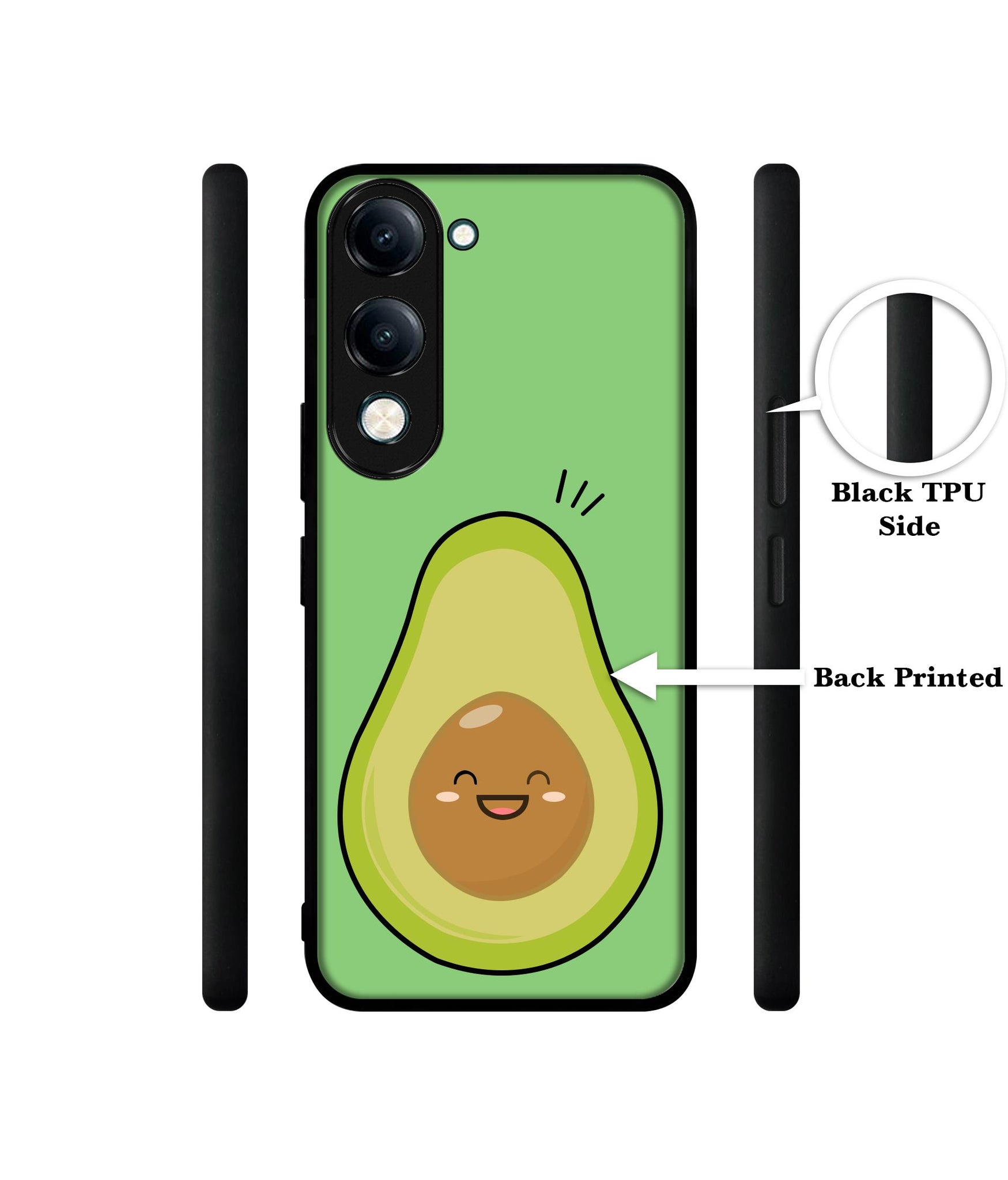 Avocados Designer 2D Printed Back Case Cover for Vivo Y04 4G / Y19e 4G / Y29s 5G