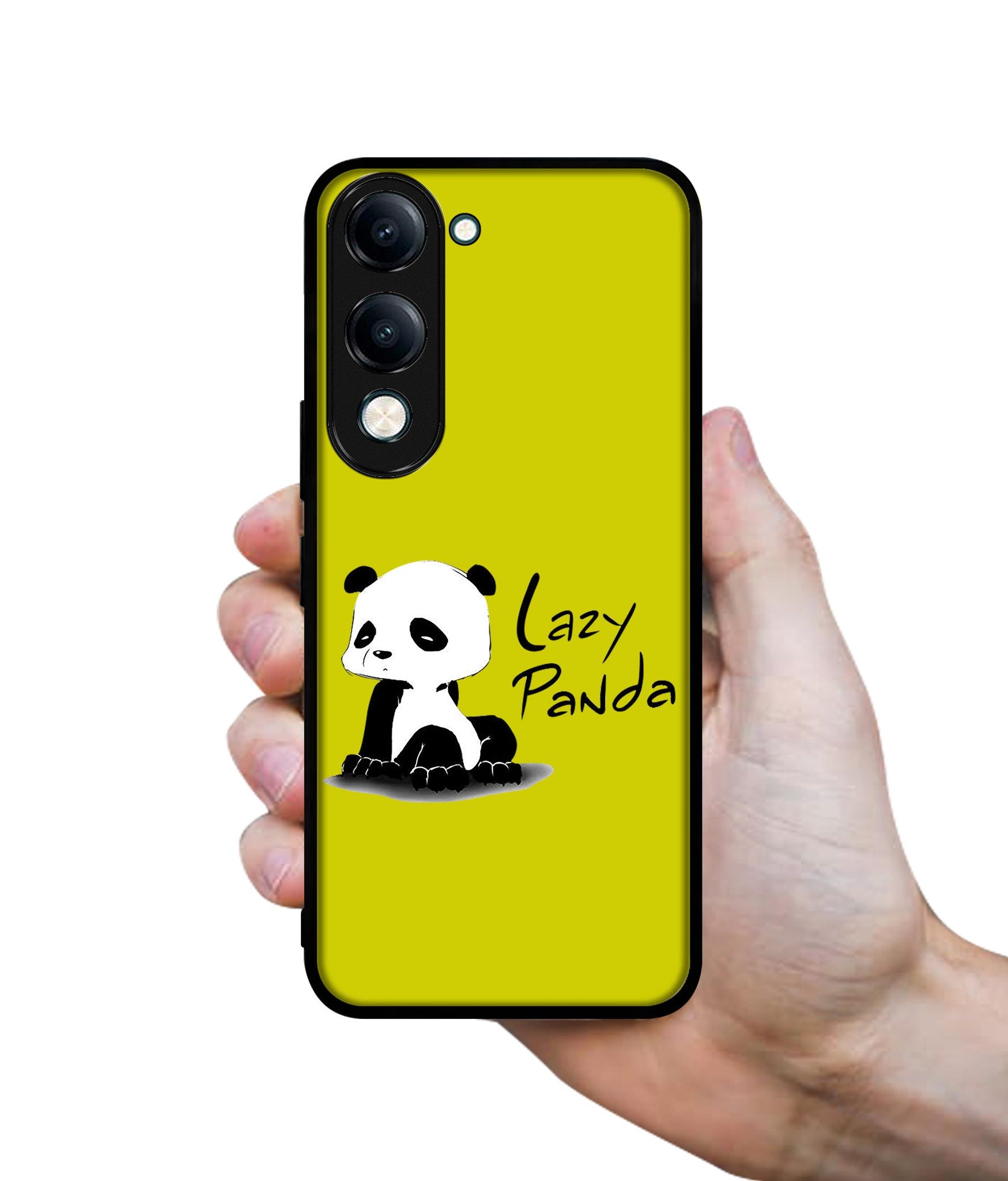 Lazy Panda Designer 2D Printed Back Case Cover for Vivo Y04 4G / Y19e 4G / Y29s 5G