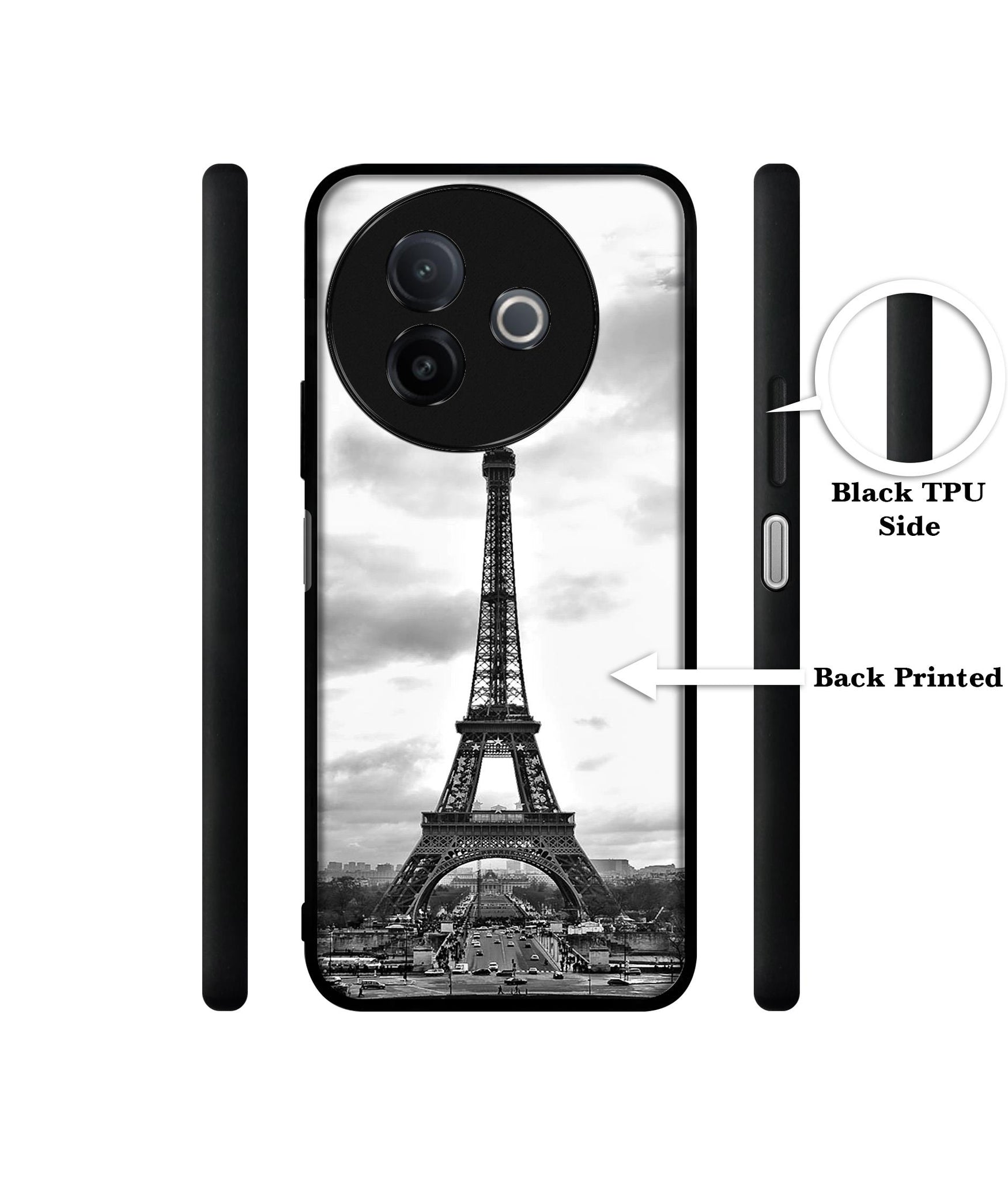 Eiffel Tower Designer 2D Printed Back Case Cover for Vivo Y39 5G / Y300i 5G