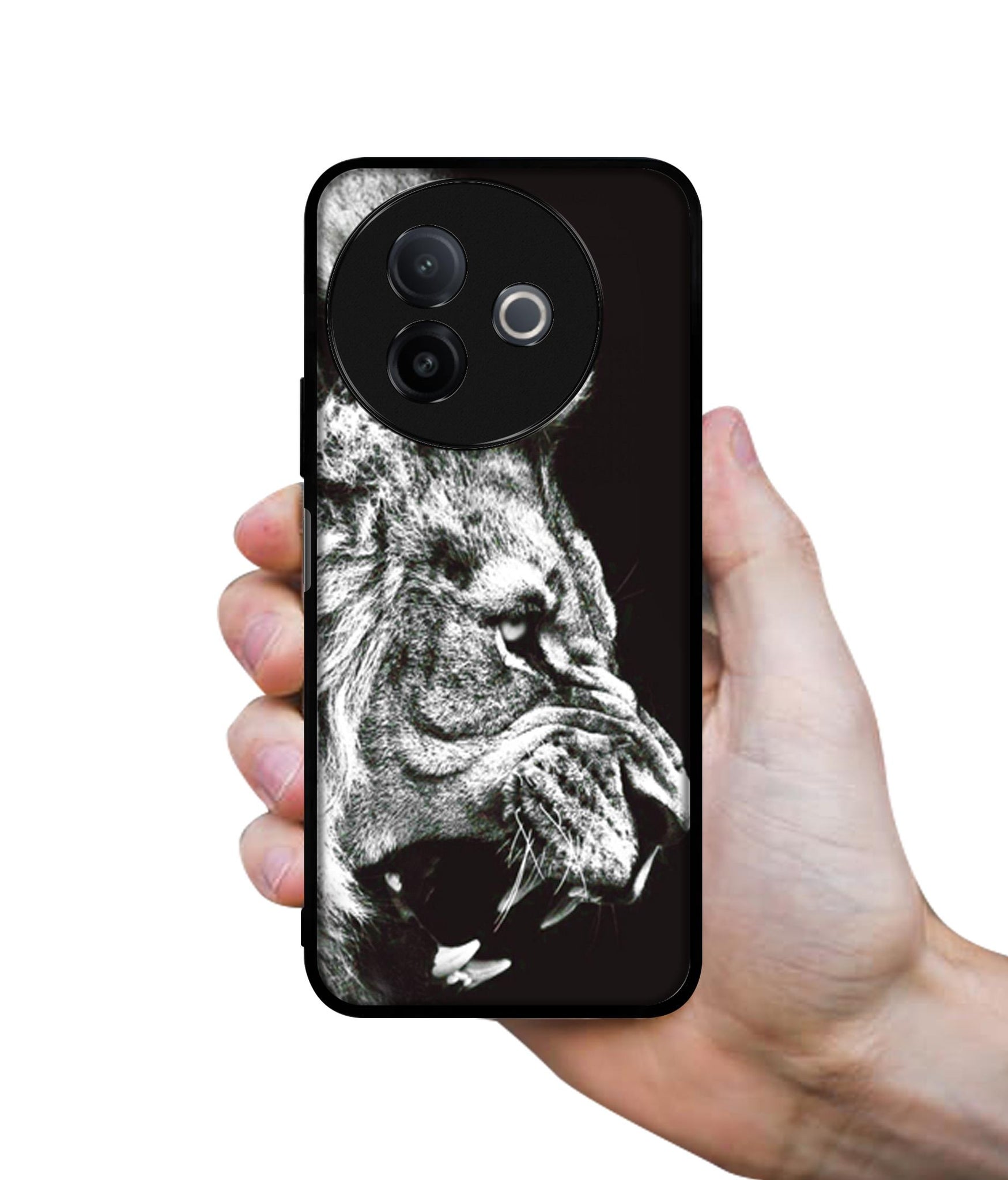 Angry Lion Designer 2D Printed Back Case Cover for Vivo Y39 5G / Y300i 5G