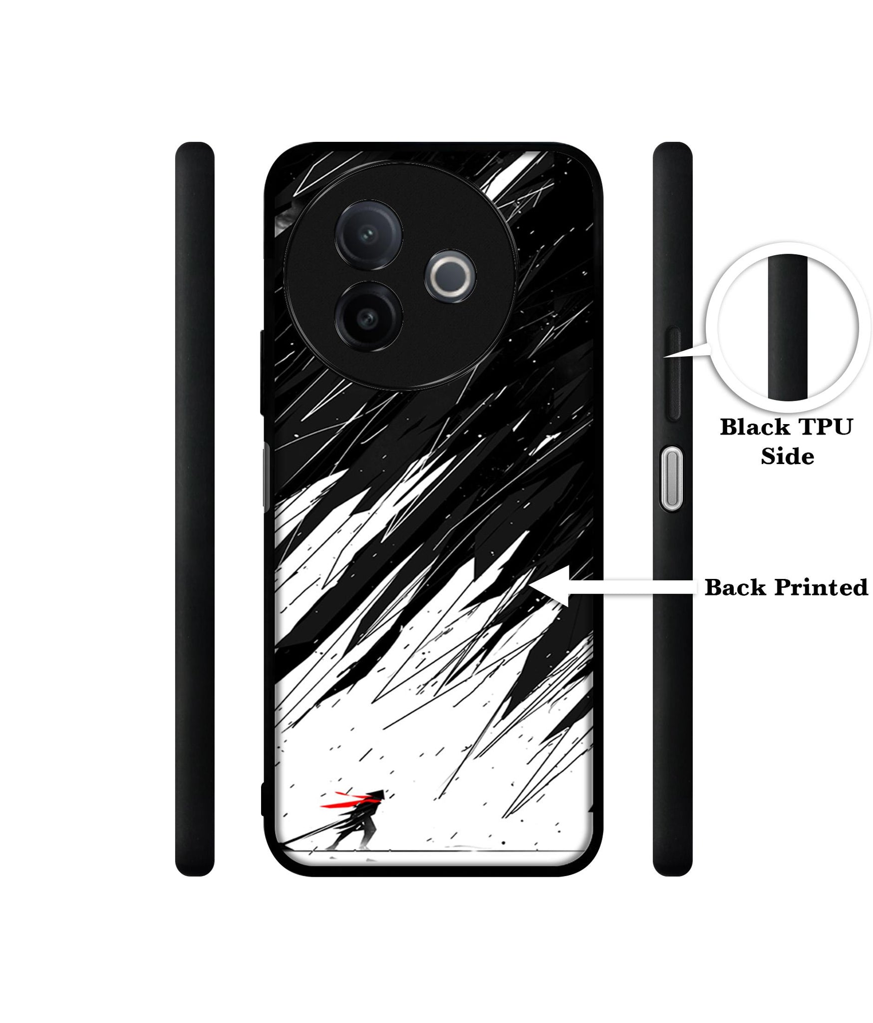 Geometric Strom Designer 2D Printed Back Case Cover for Vivo Y39 5G / Y300i 5G