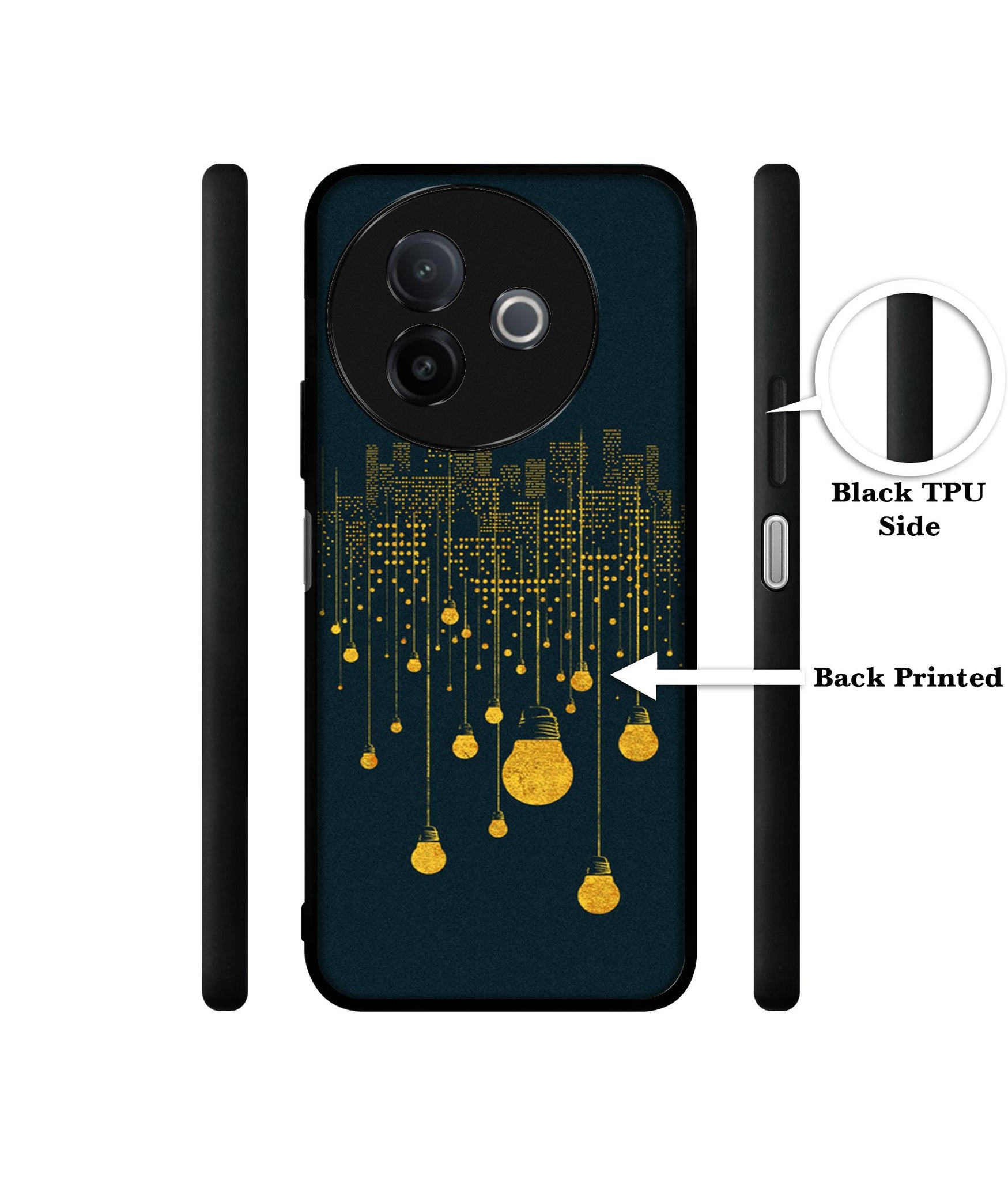 City Light Pattern Designer 2D Printed Back Case Cover for Vivo Y39 5G / Y300i 5G