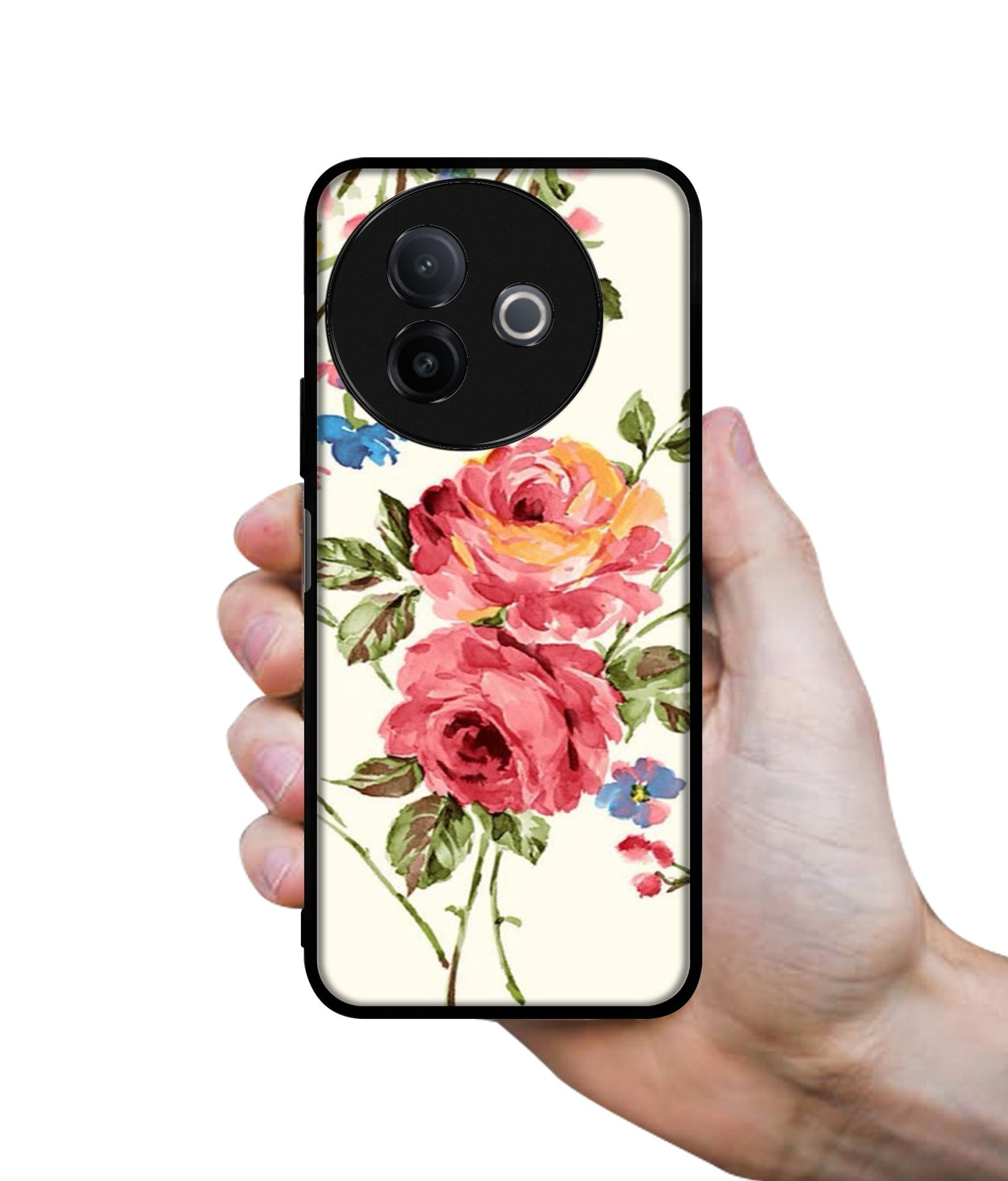 Vintage Painting Flower Designer 2D Printed Back Case Cover for Vivo Y39 5G / Y300i 5G