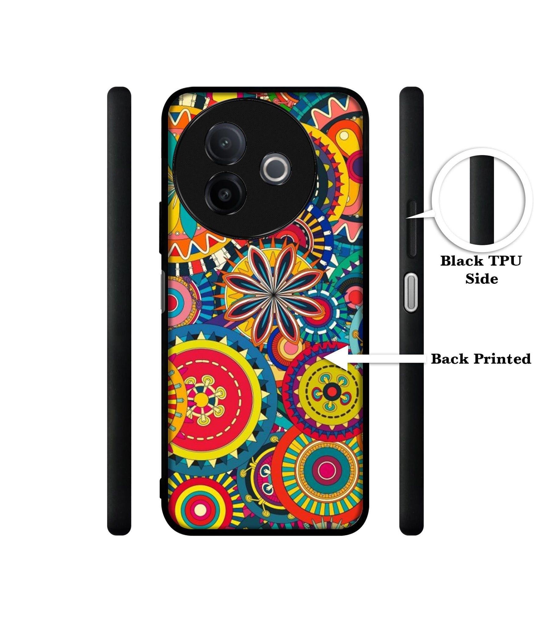 Ring Pattern Print Designer 2D Printed Back Case Cover for Vivo Y39 5G / Y300i 5G