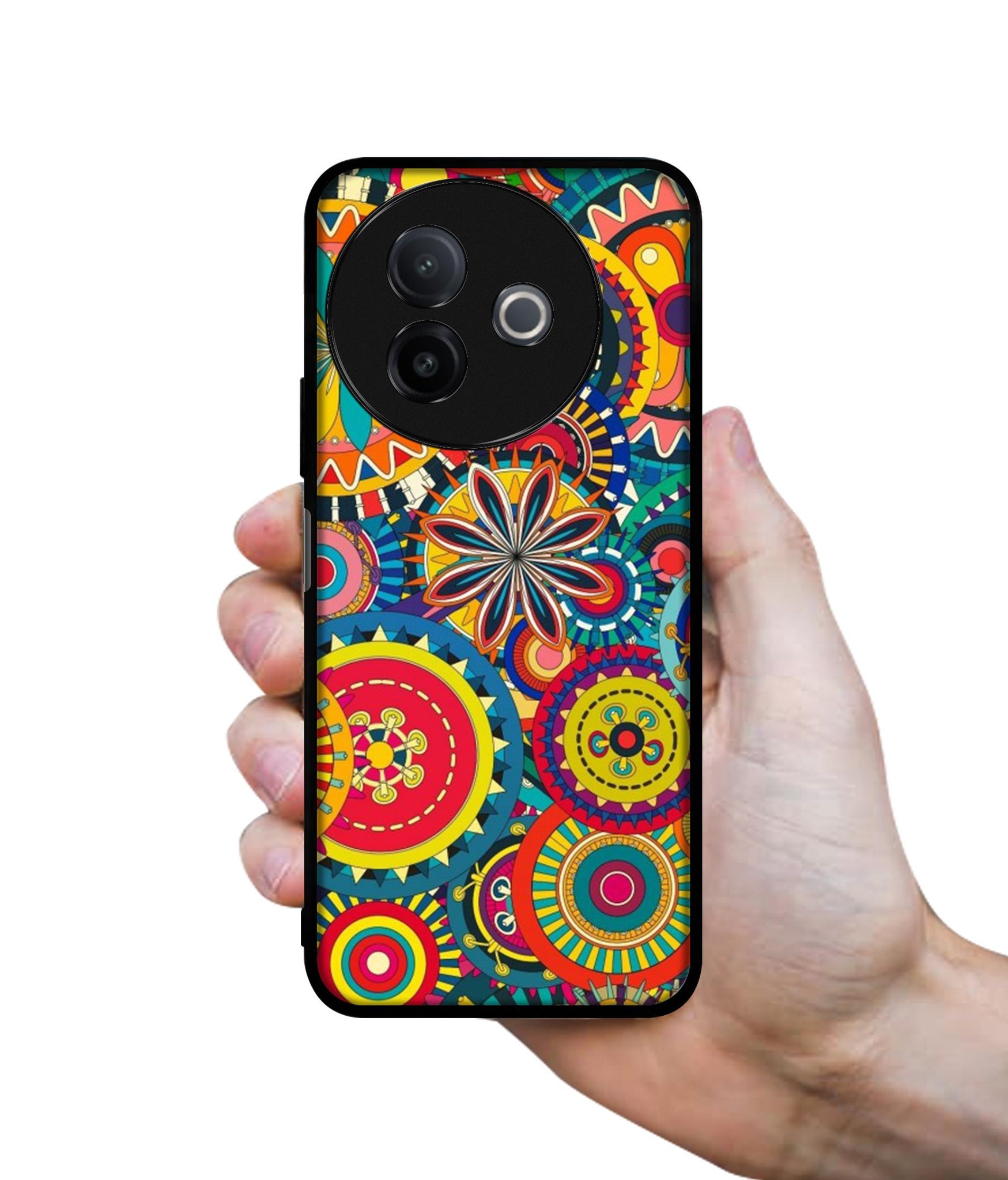 Ring Pattern Print Designer 2D Printed Back Case Cover for Vivo Y39 5G / Y300i 5G