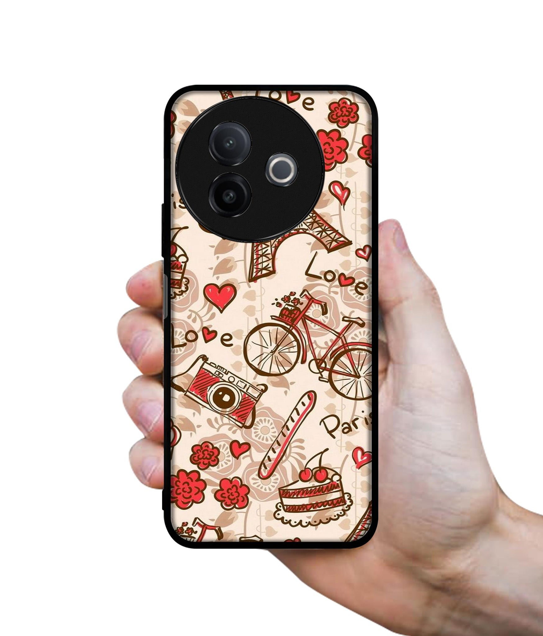 Vintage Paris Designer 2D Printed Back Case Cover for Vivo Y39 5G / Y300i 5G