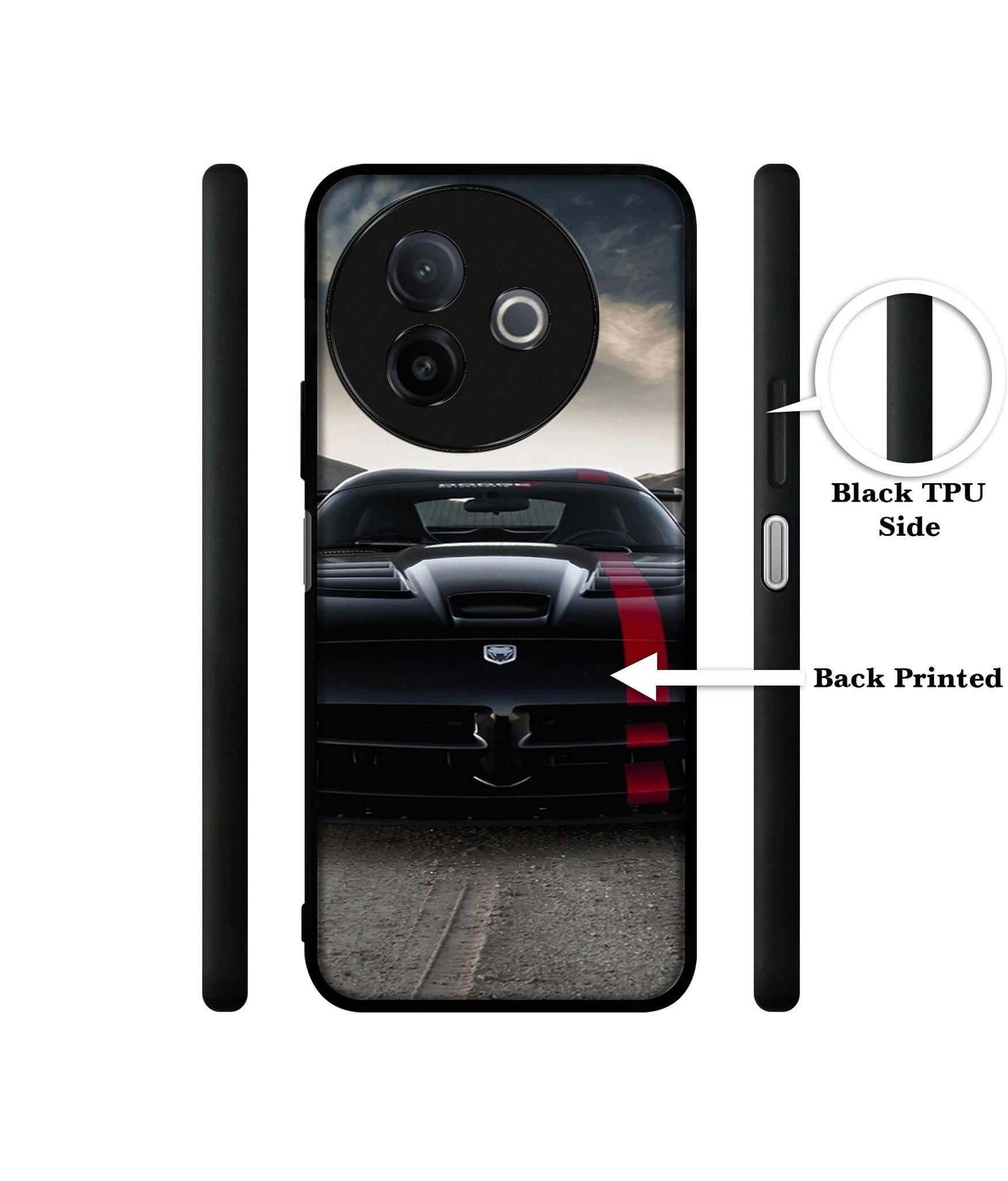 Sports Car Pattern Designer 2D Printed Back Case Cover for Vivo Y39 5G / Y300i 5G