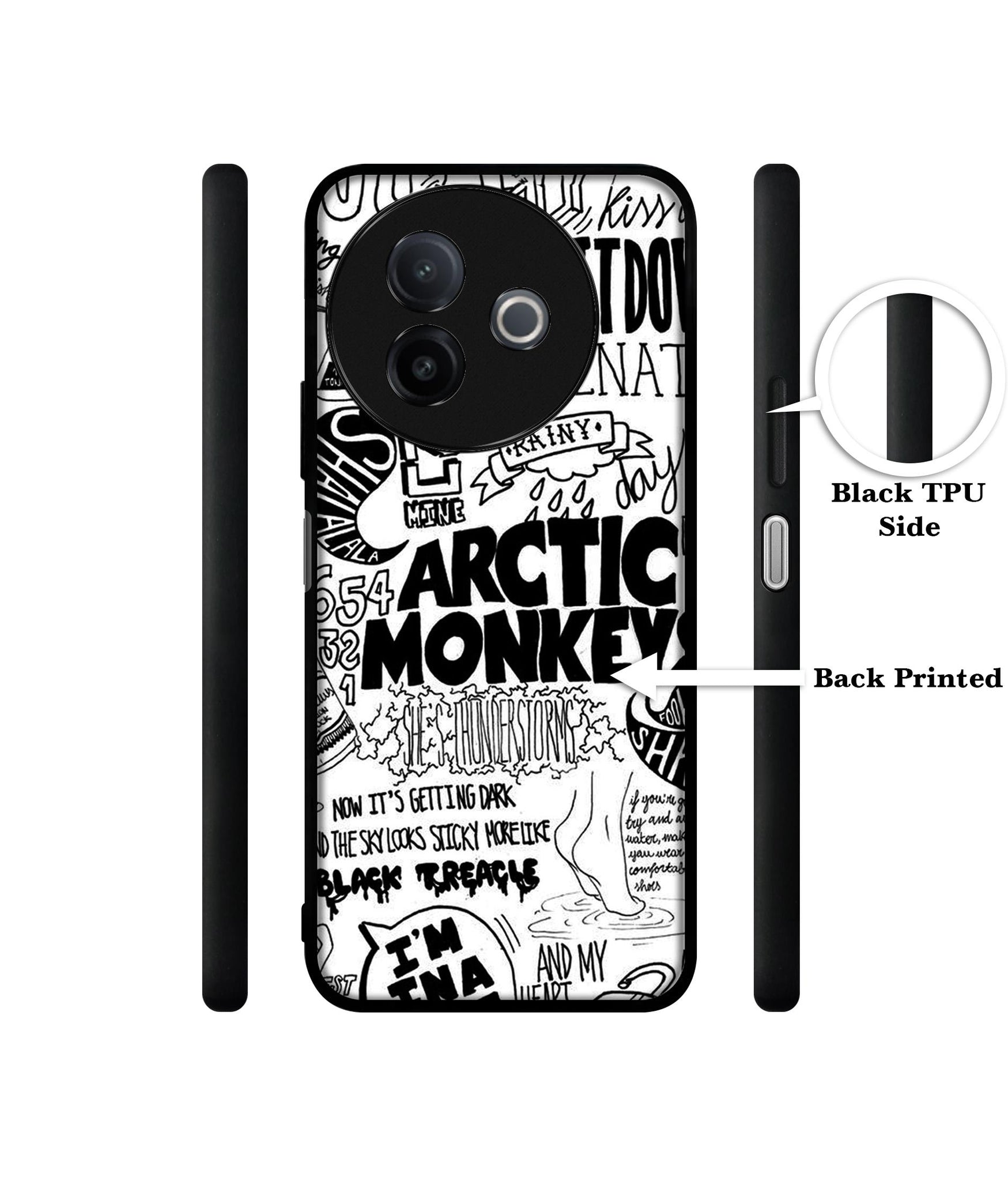 Arctic Monkeys Pattern Designer 2D Printed Back Case Cover for Vivo Y39 5G / Y300i 5G