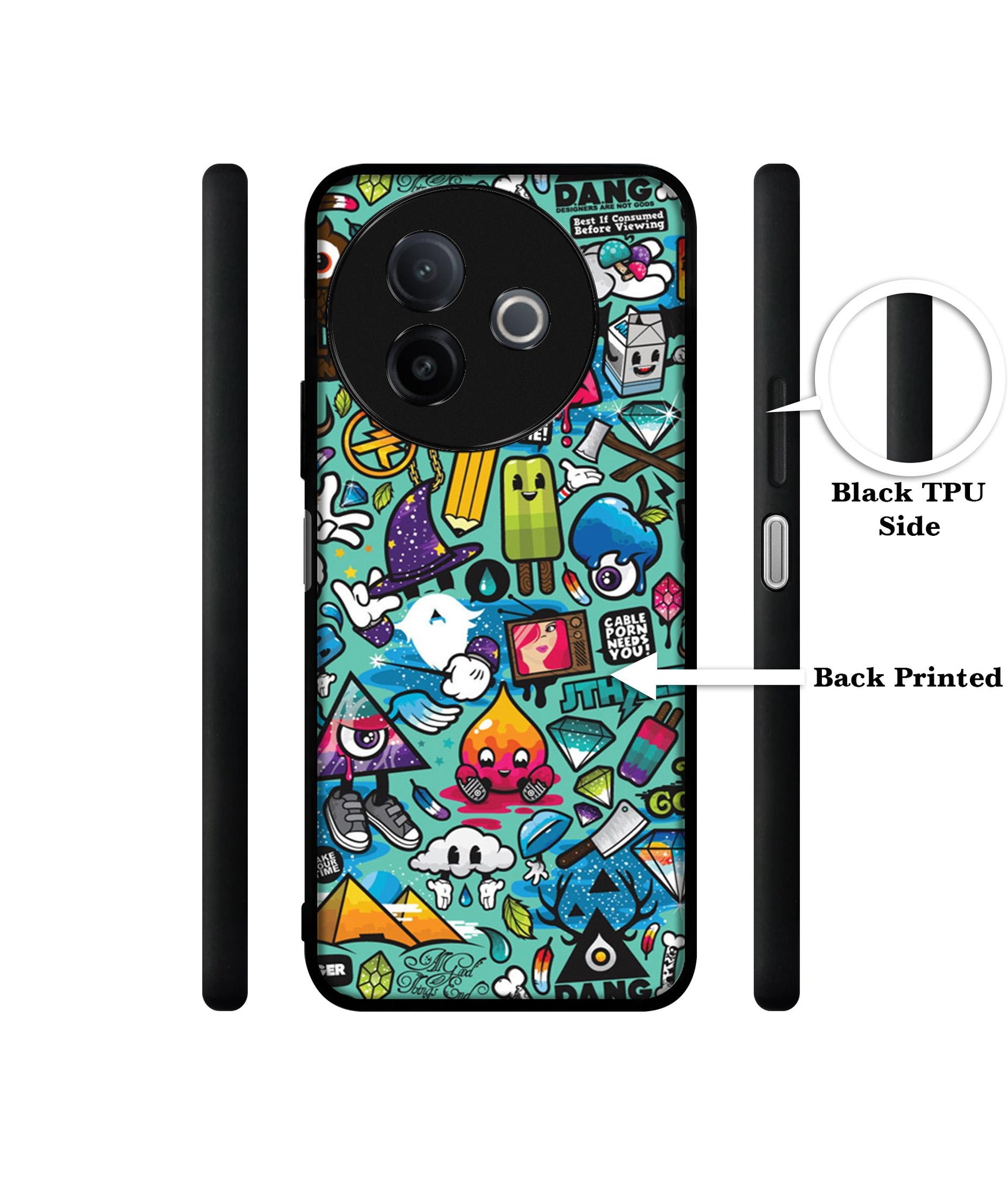 Crazy Designer 2D Printed Back Case Cover for Vivo Y39 5G / Y300i 5G