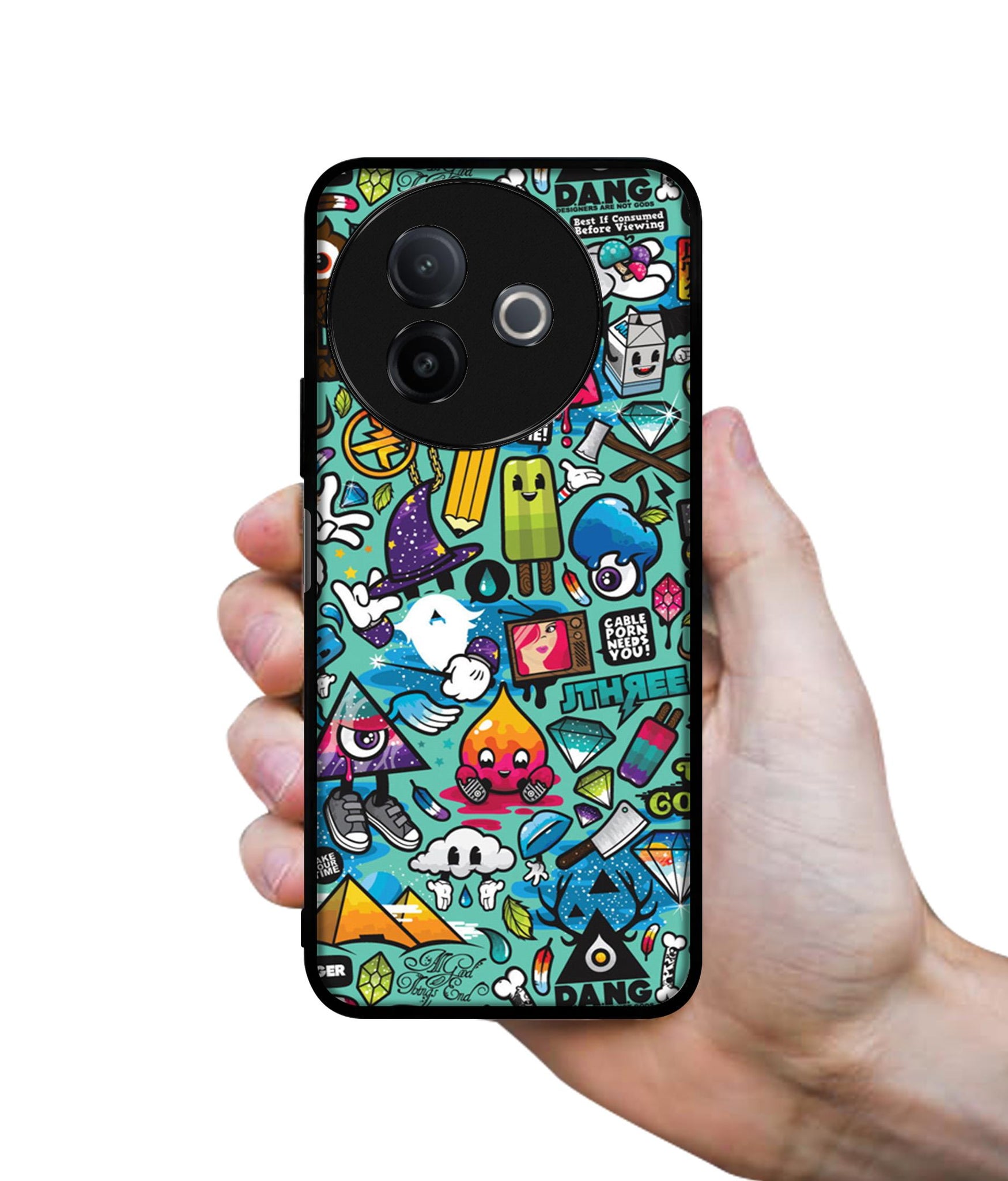 Crazy Designer 2D Printed Back Case Cover for Vivo Y39 5G / Y300i 5G