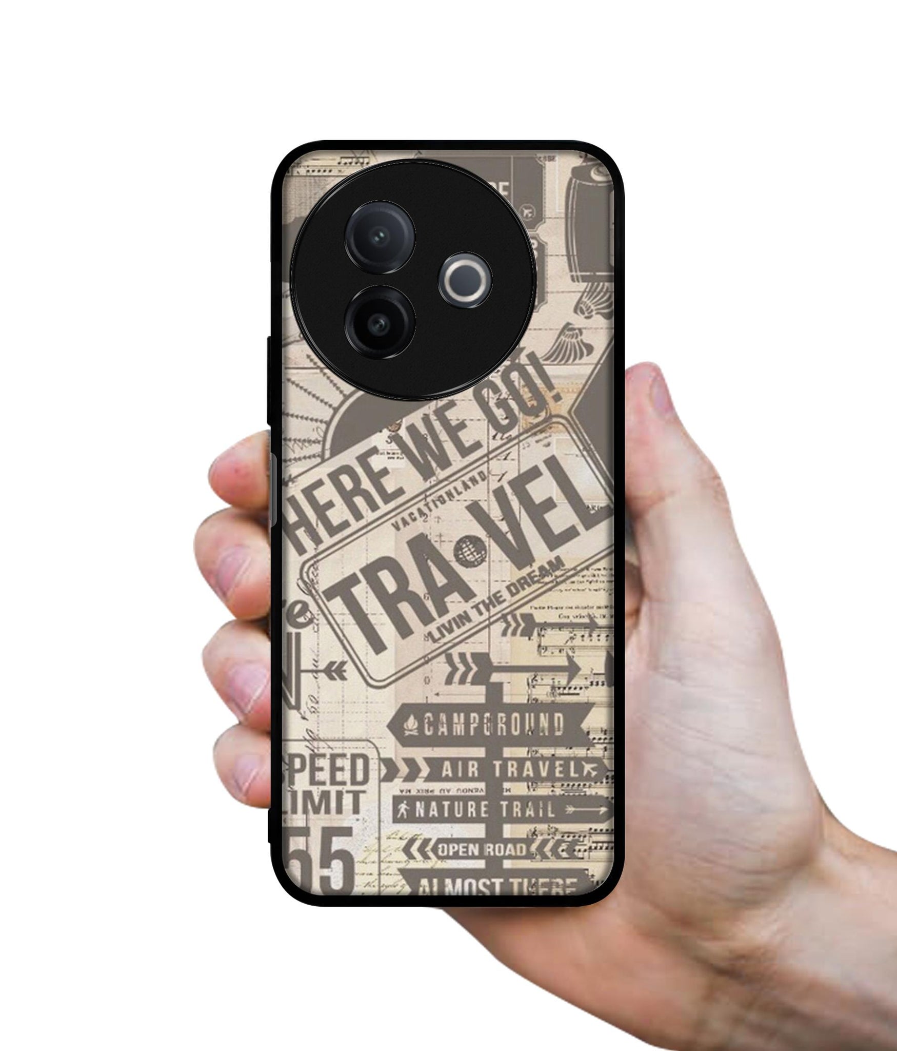 Travel Designer 2D Printed Back Case Cover for Vivo Y39 5G / Y300i 5G